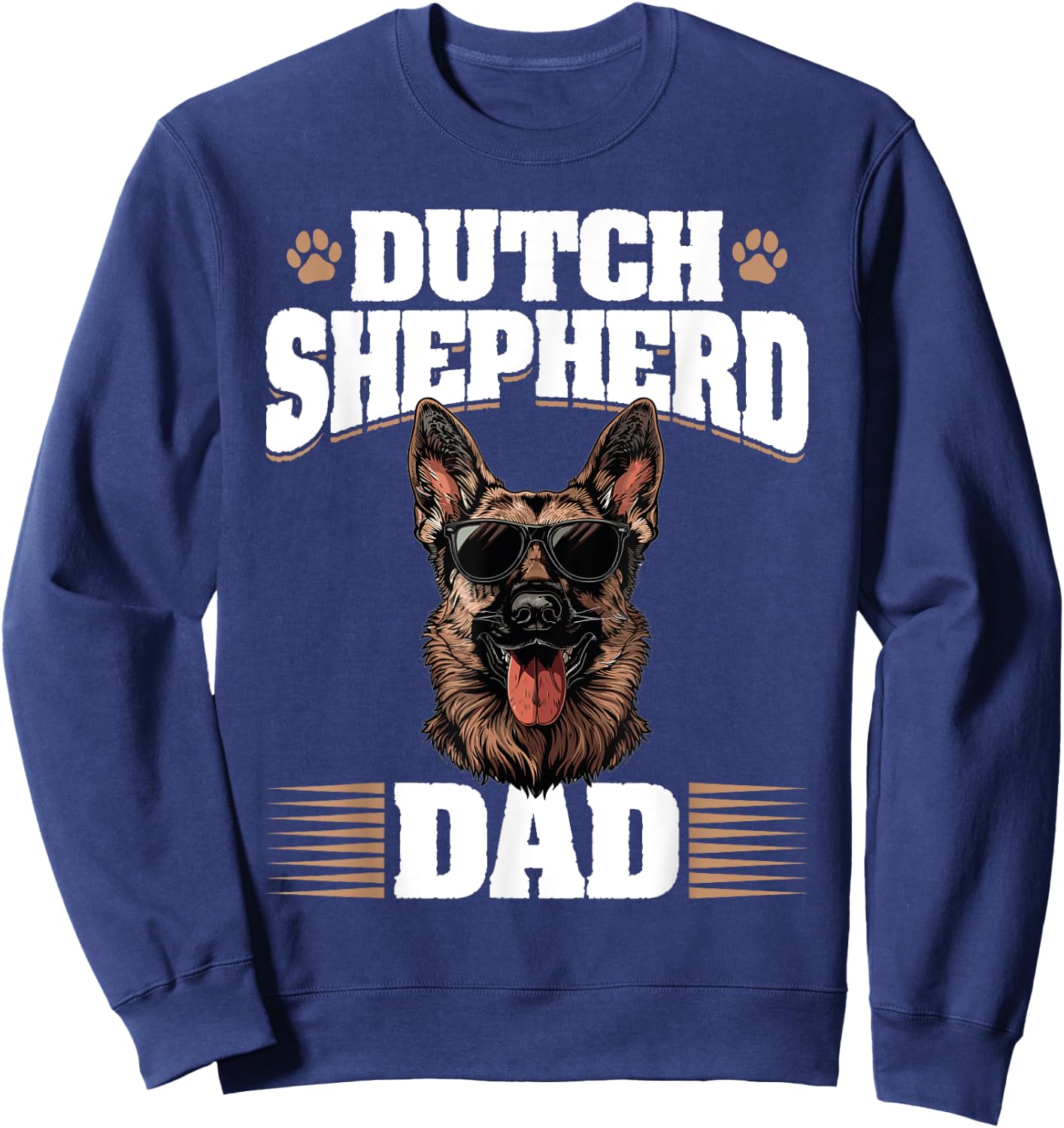 Dutch Shepherd Dog Breed Dutch Shepherd Dad Women Kids Sweatshirt - Sweatshirt | Navy