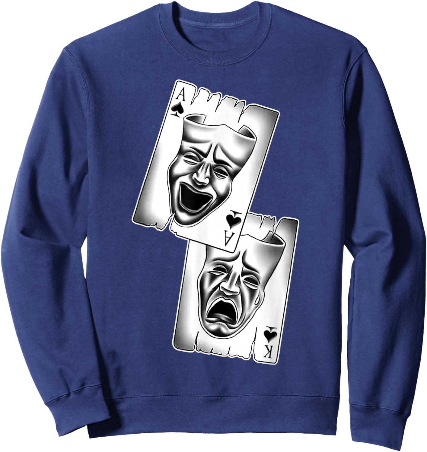 Smile Now Cry Later x Laugh Now Cry Later Blackjack Sweatshirt - Sweatshirt | Navy