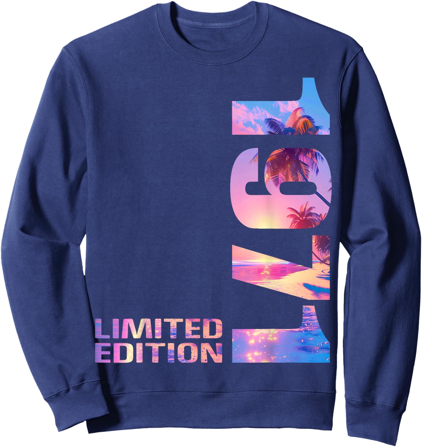 55th Birthday 1971 Limited Edition 55 Man Woman Sweatshirt - Sweatshirt | Navy