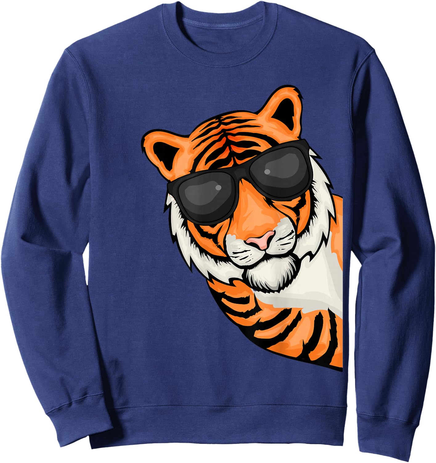 Tiger Lover Tiger Men's Wildcat Tiger for Children Sweatshirt - Sweatshirt | Navy