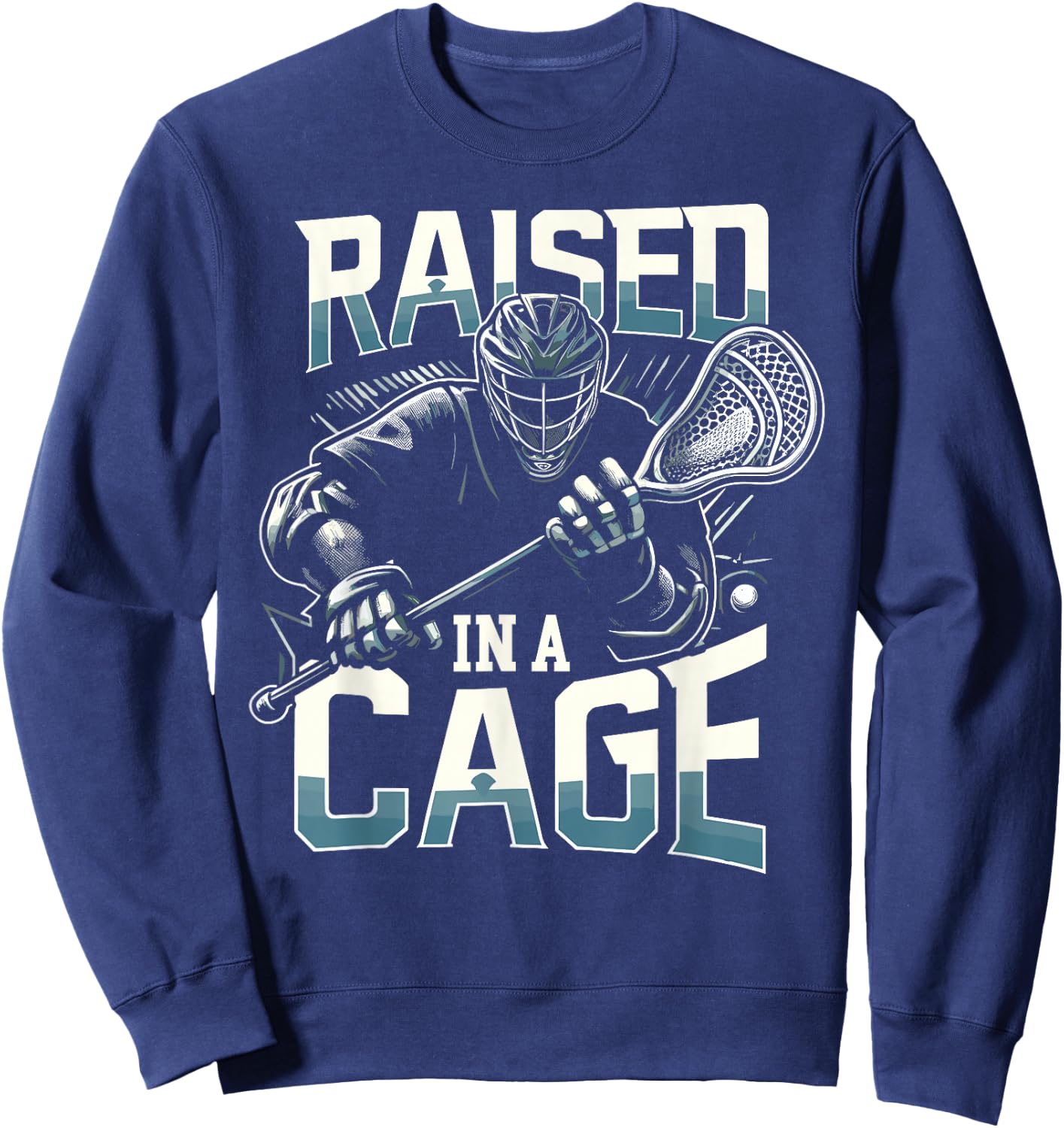 Lacrosse Player Lax Goalie Lacrosse Goalie Sweatshirt - Sweatshirt | Navy