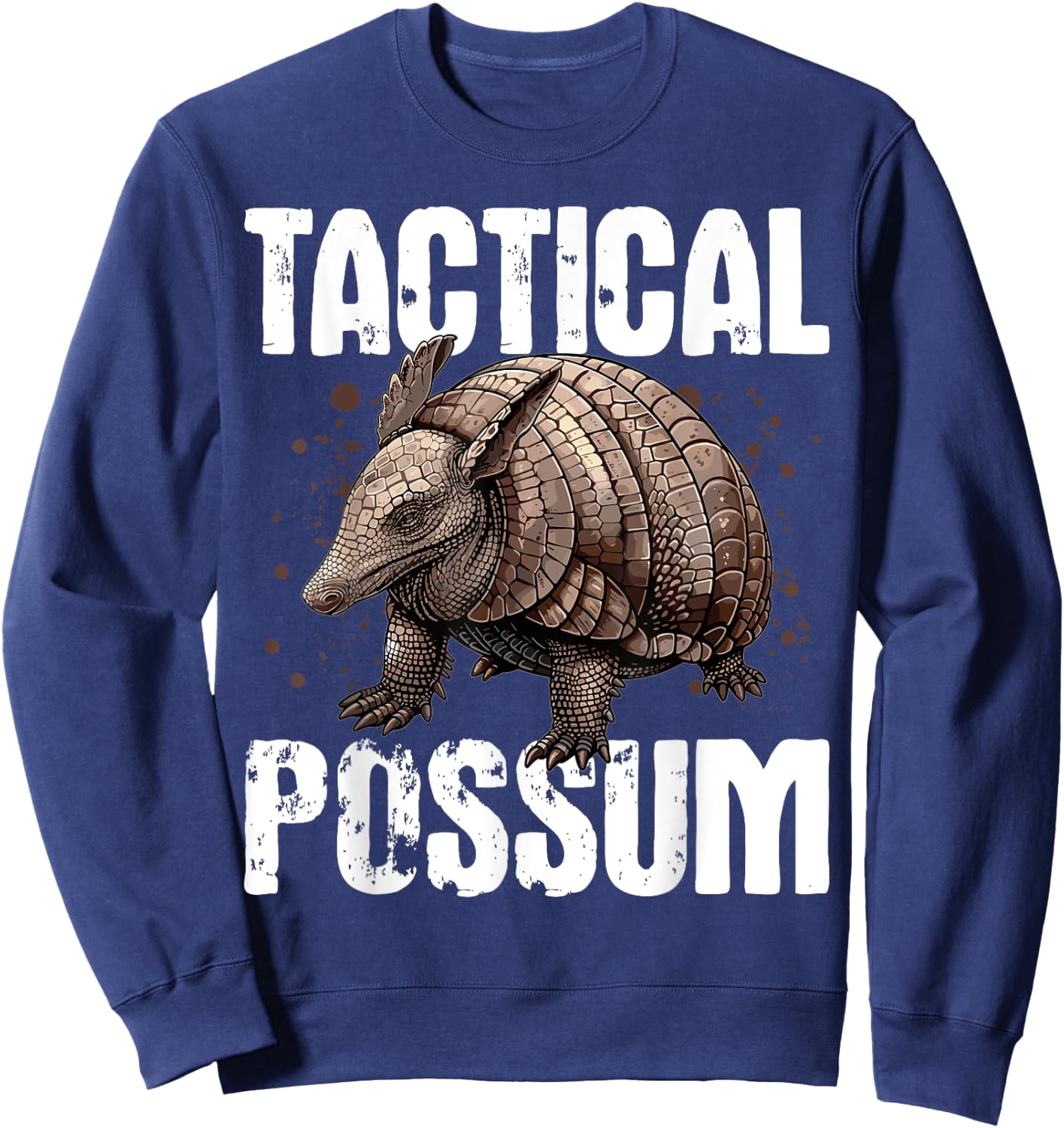 Funny Armadillo Animal Tactical Possum Sweatshirt - Sweatshirt | Navy