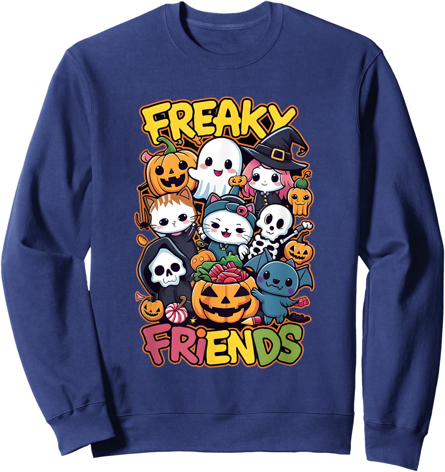 Freaky Friends for Children and Adults Sweatshirt - Sweatshirt | Navy