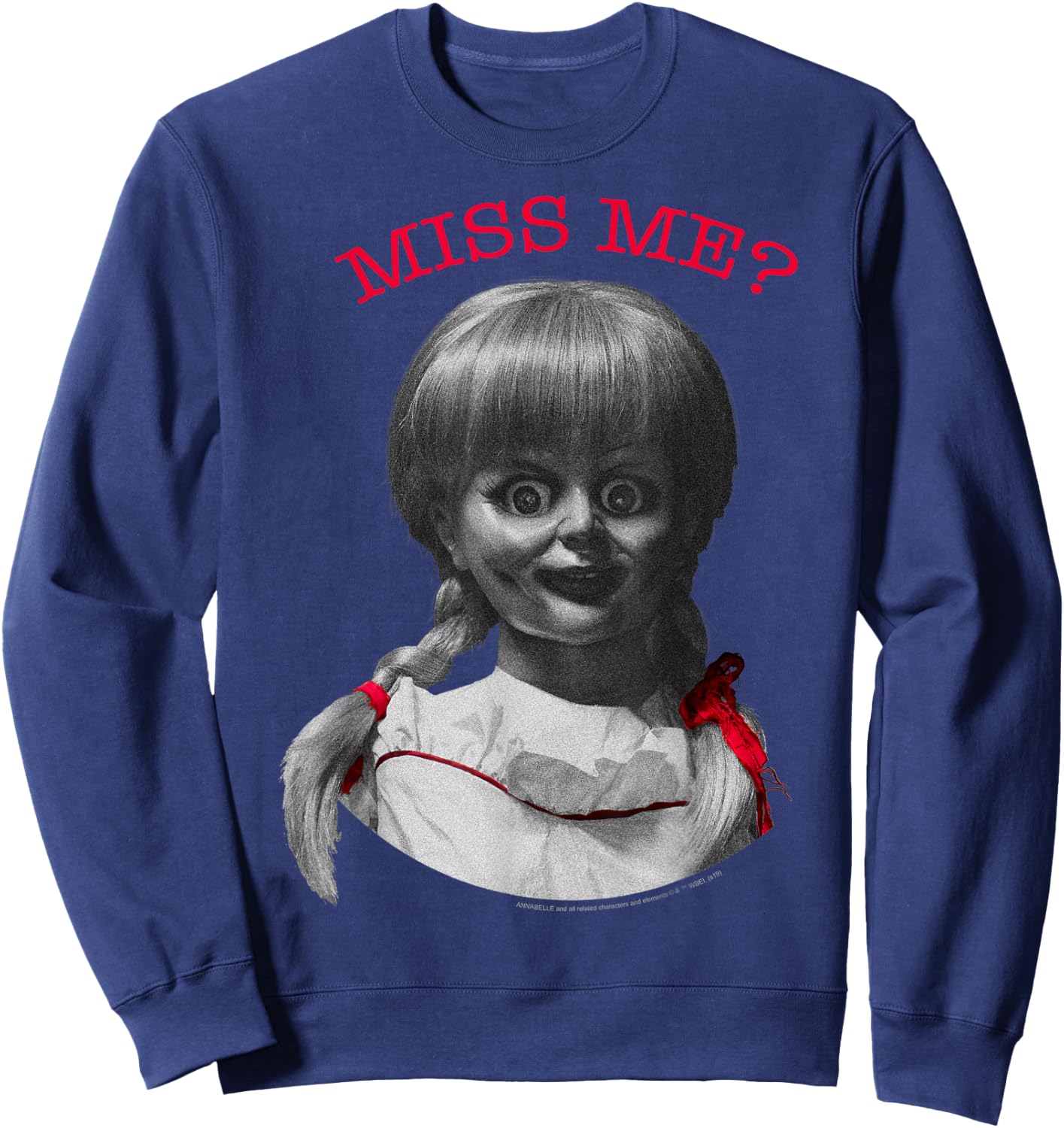 Annabelle Miss Me Portrait Sweatshirt - Sweatshirt | Navy