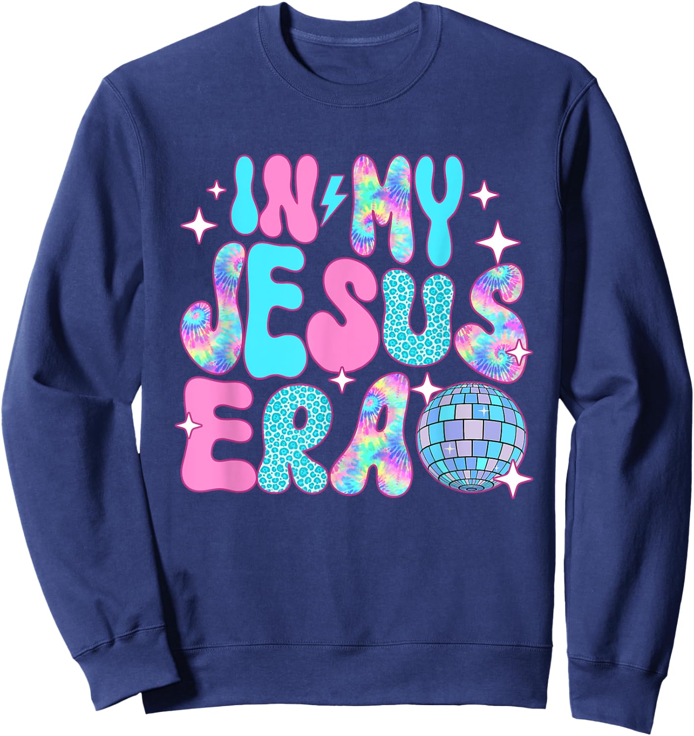 Disco In My Jesus Era Sweatshirt - Sweatshirt | Navy