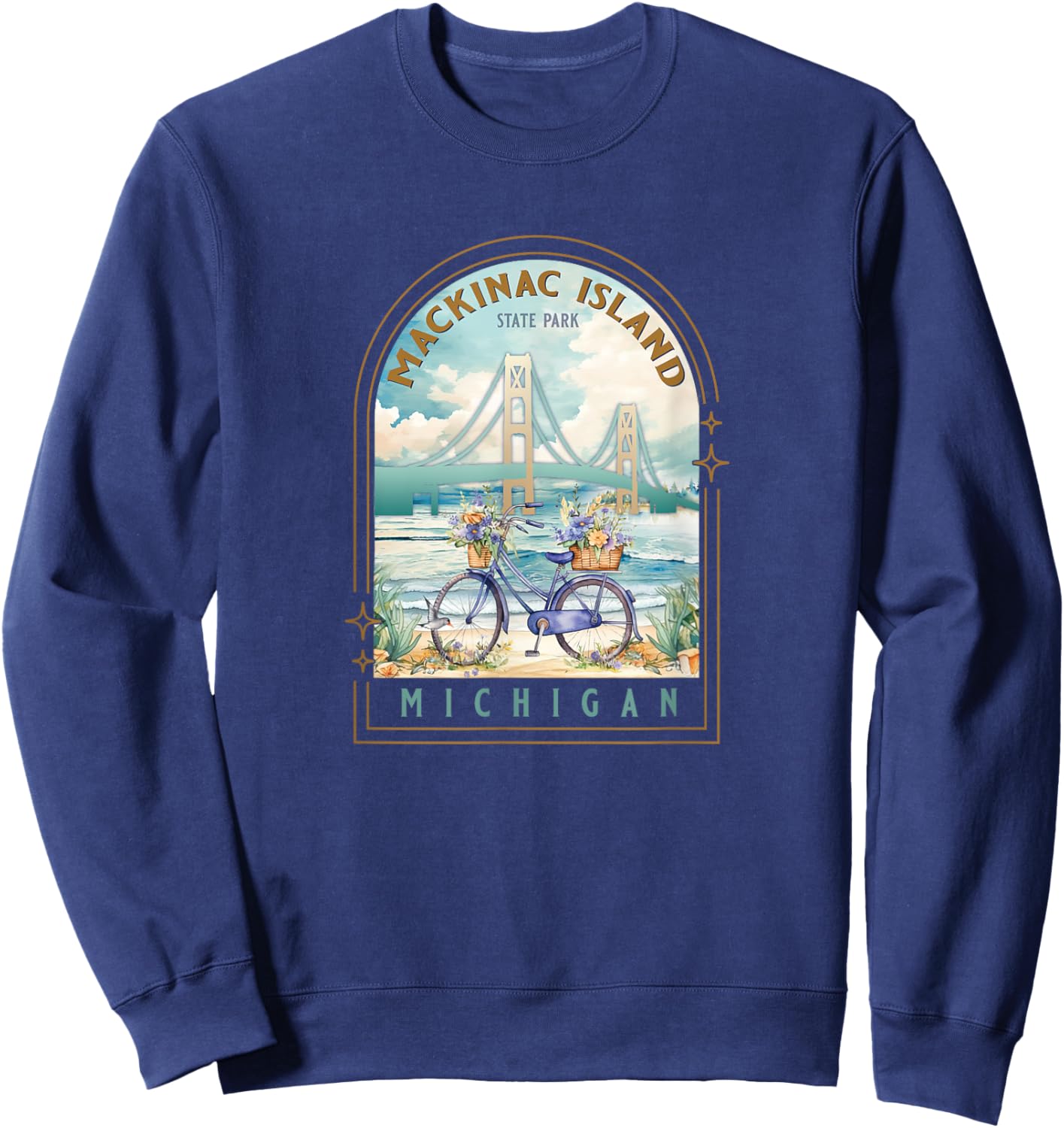 Mackinac Island State Park Michigan USA Lake Huron Souvenir Sweatshirt - Sweatshirt | Navy