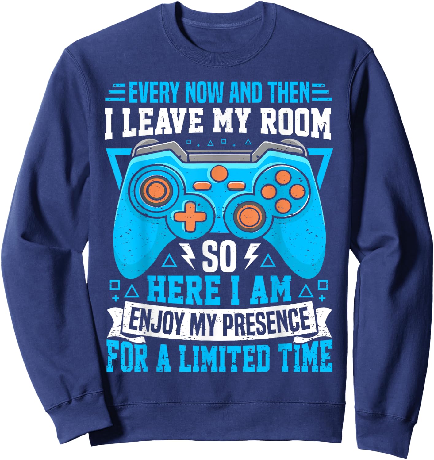 Funny Gamer Art Women Gaming Gamer Video Game Sweatshirt - Sweatshirt | Navy