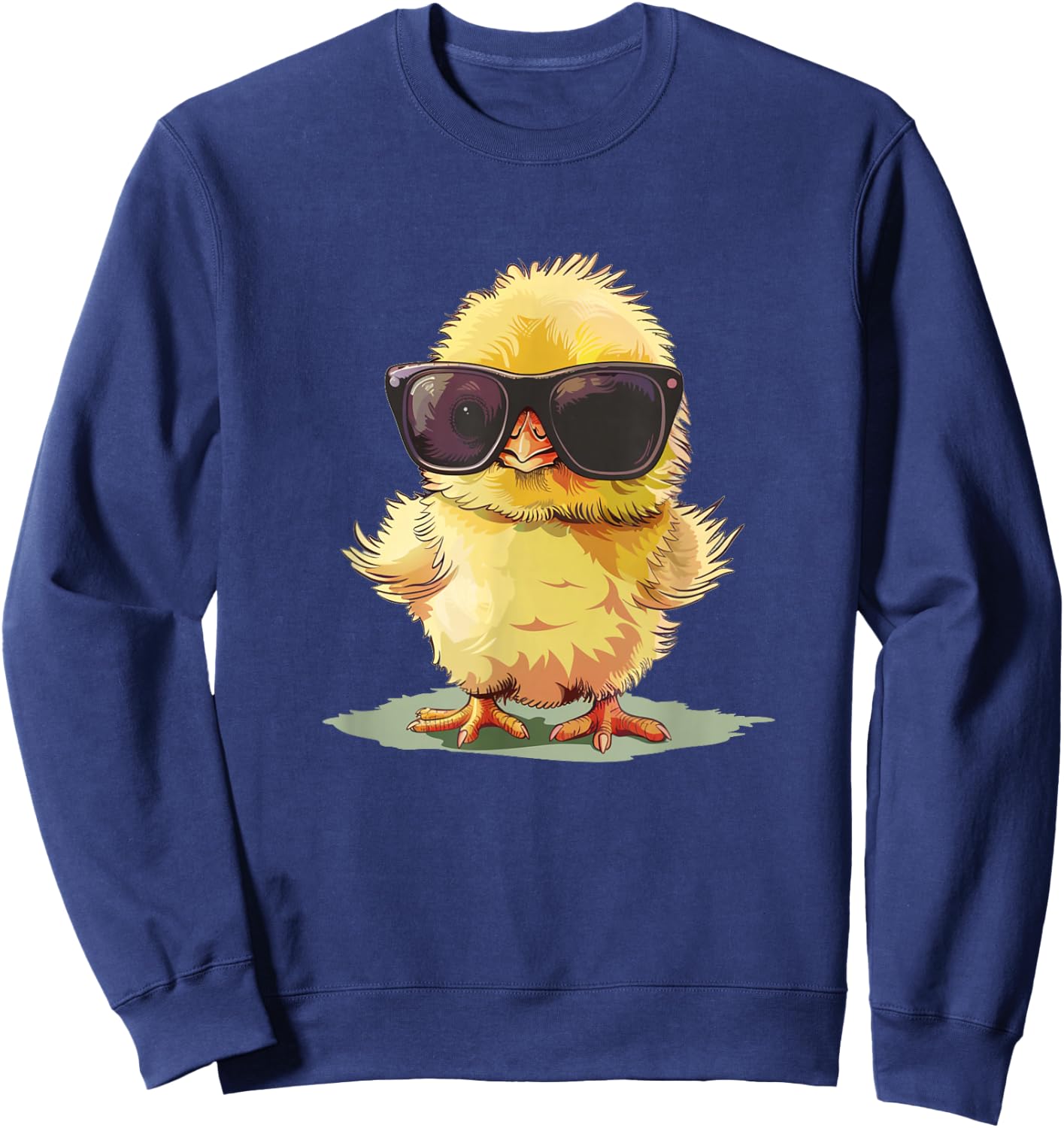 Cool Baby Poultry Costume with Sunglasses Sweatshirt - Sweatshirt | Navy