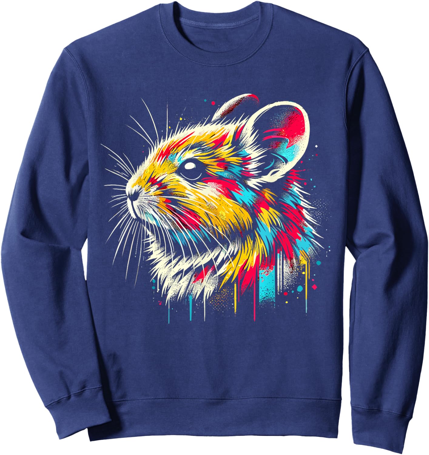Adorable American Pika Habitat And Conservation Design Sweatshirt - Sweatshirt | Navy