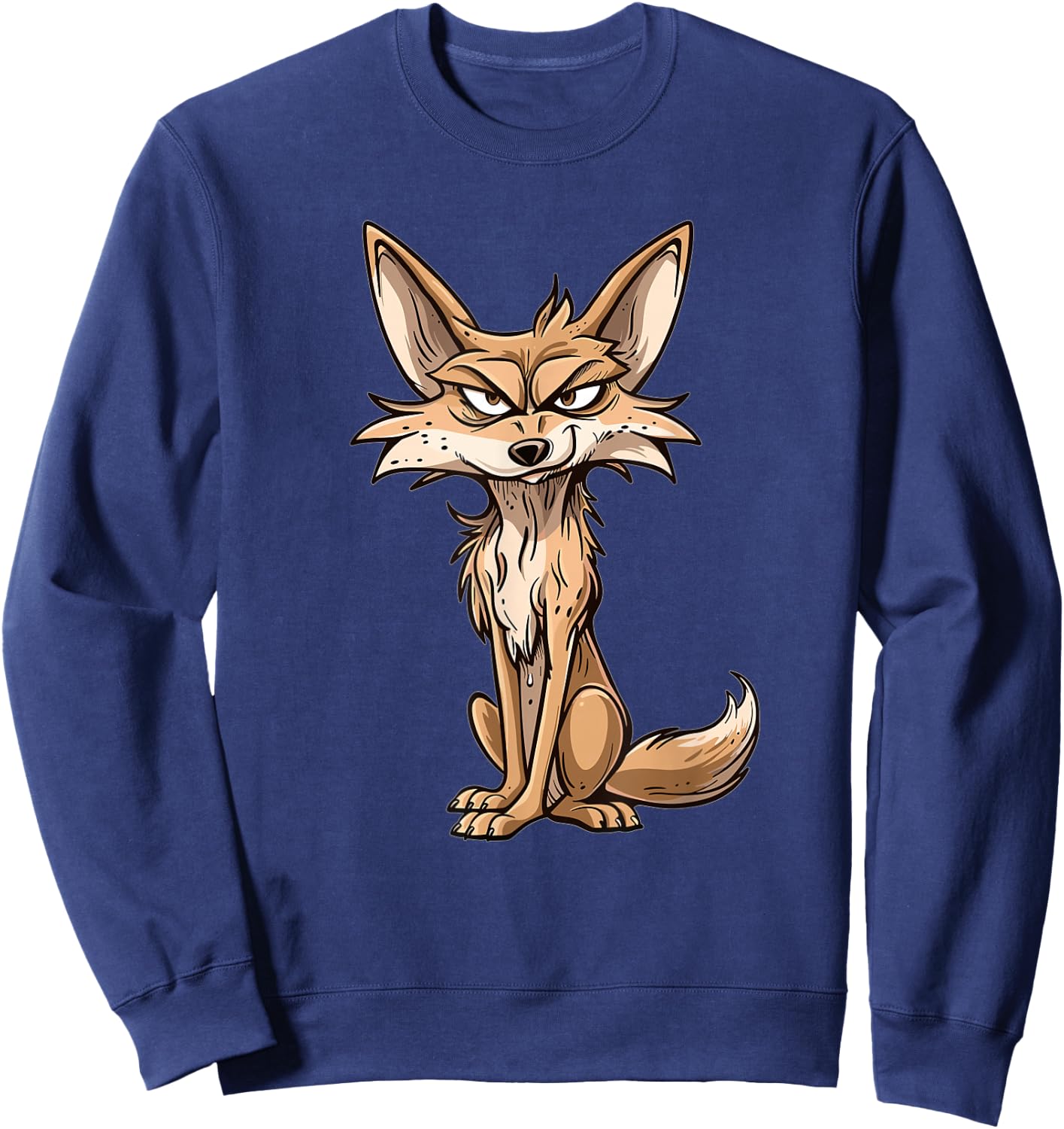 Cute Coyote I Kids Coyote Sweatshirt - Sweatshirt | Navy