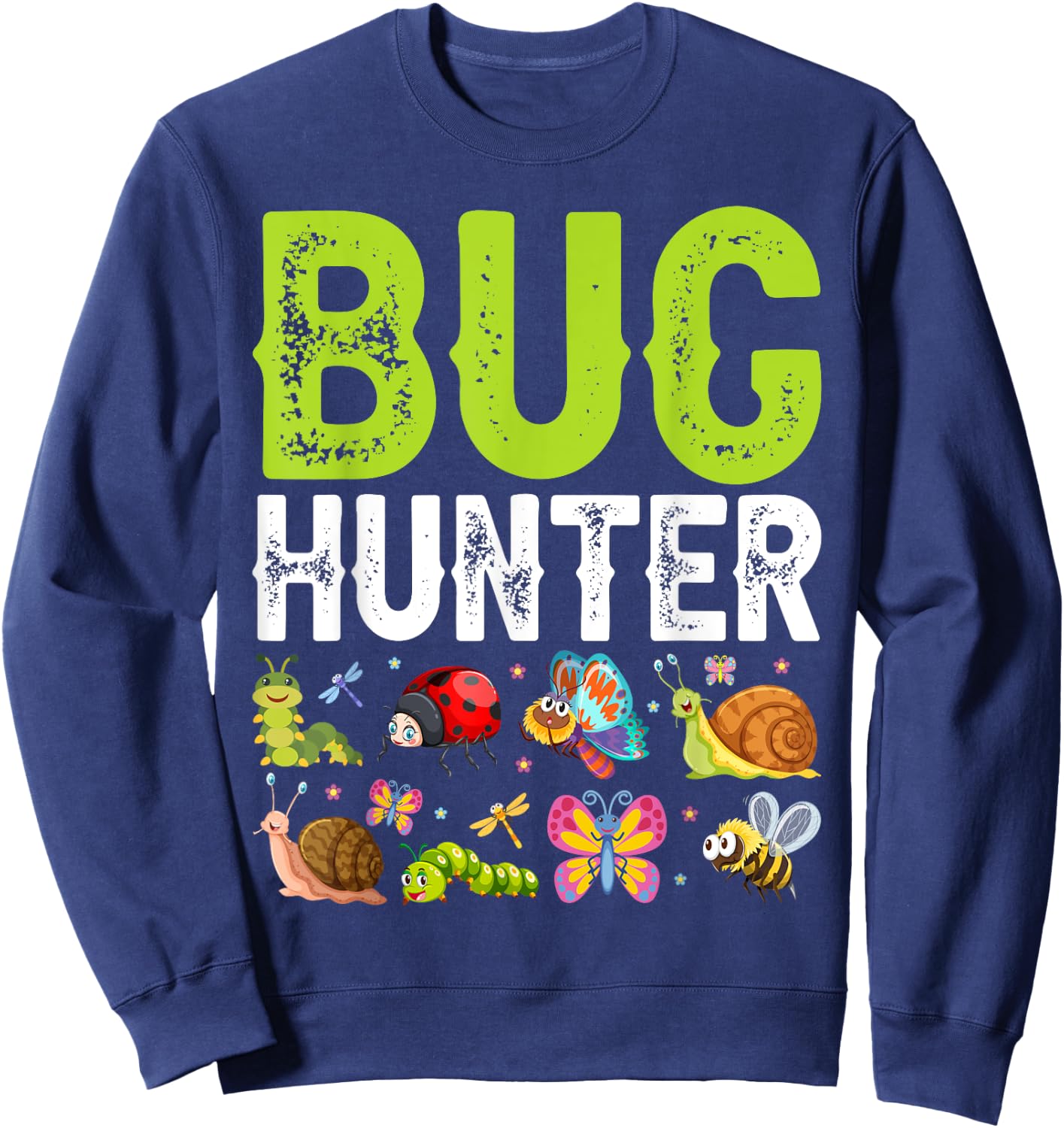 Bug Lover Insects Entomologist Boys Girls Biologist Sweatshirt - Sweatshirt | Navy