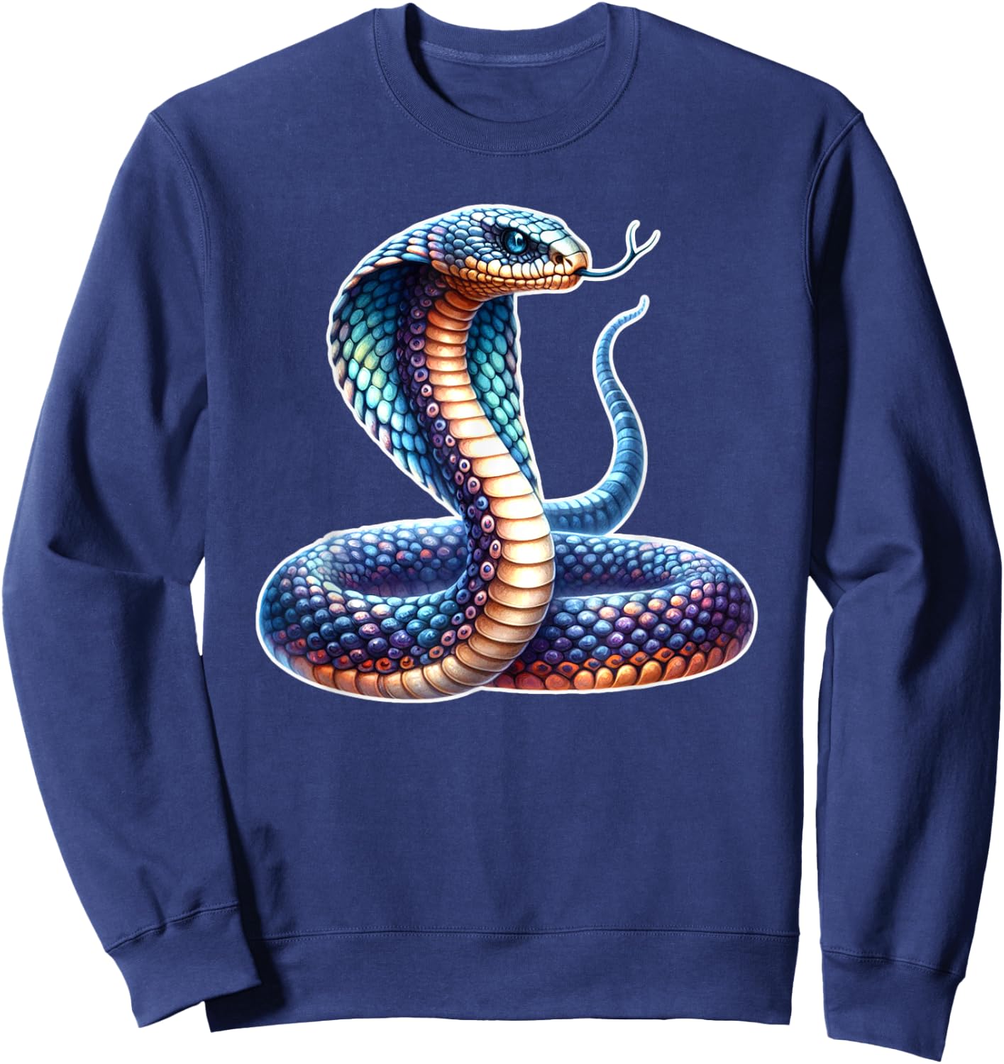 Cobra Snake Serpent x King Cobra Sweatshirt - Sweatshirt | Navy