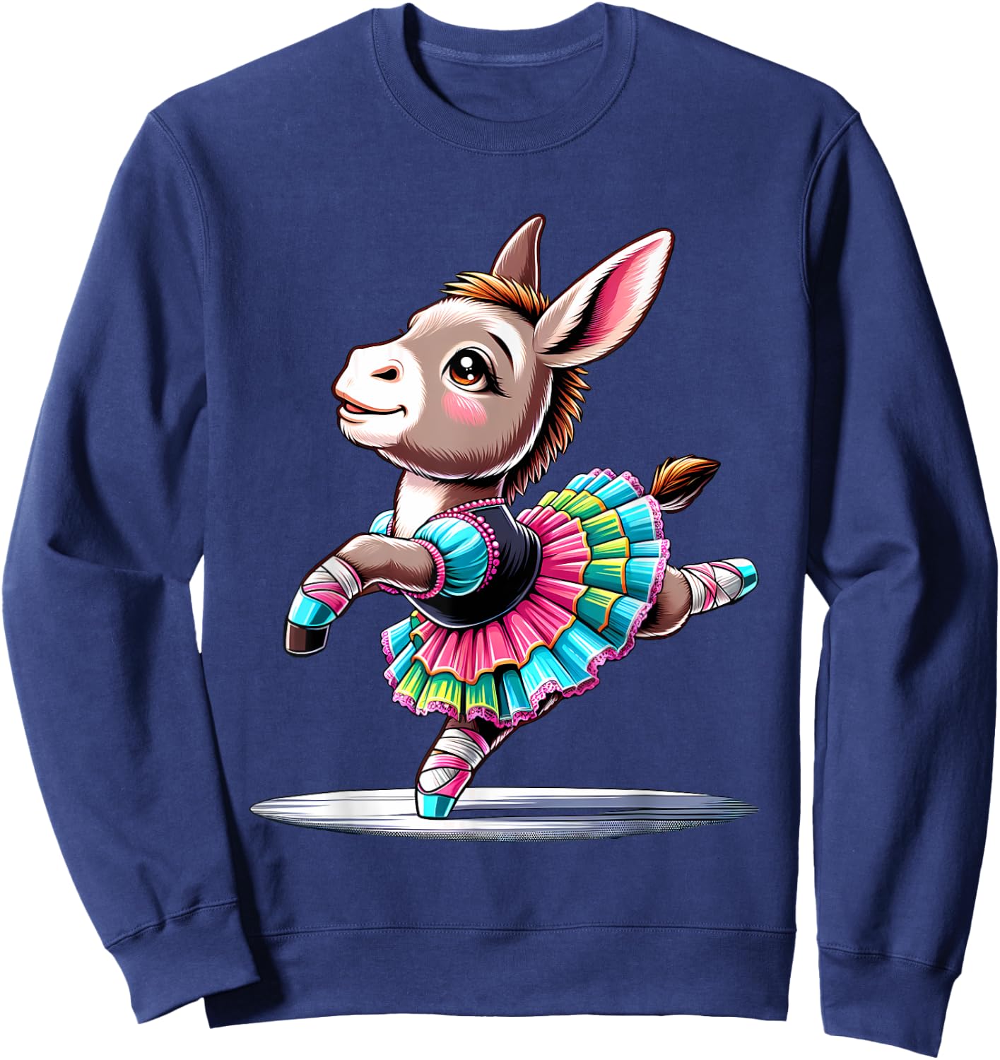 Ballerina Donkey Dancing Sweatshirt - Sweatshirt | Navy