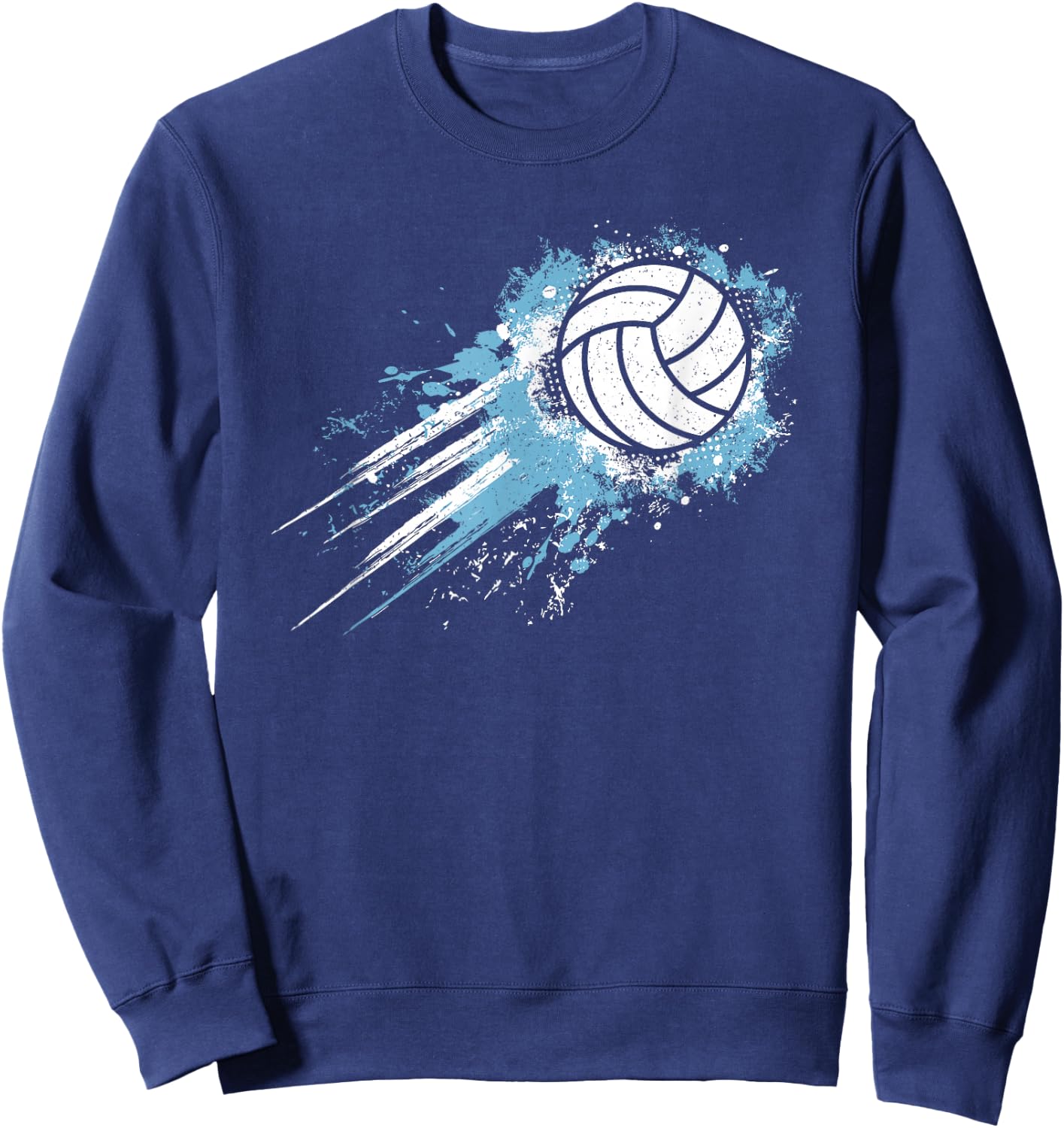 Volleyball Player Vintage Volleyball Lover Men Boys Kids Sweatshirt - Sweatshirt | Navy