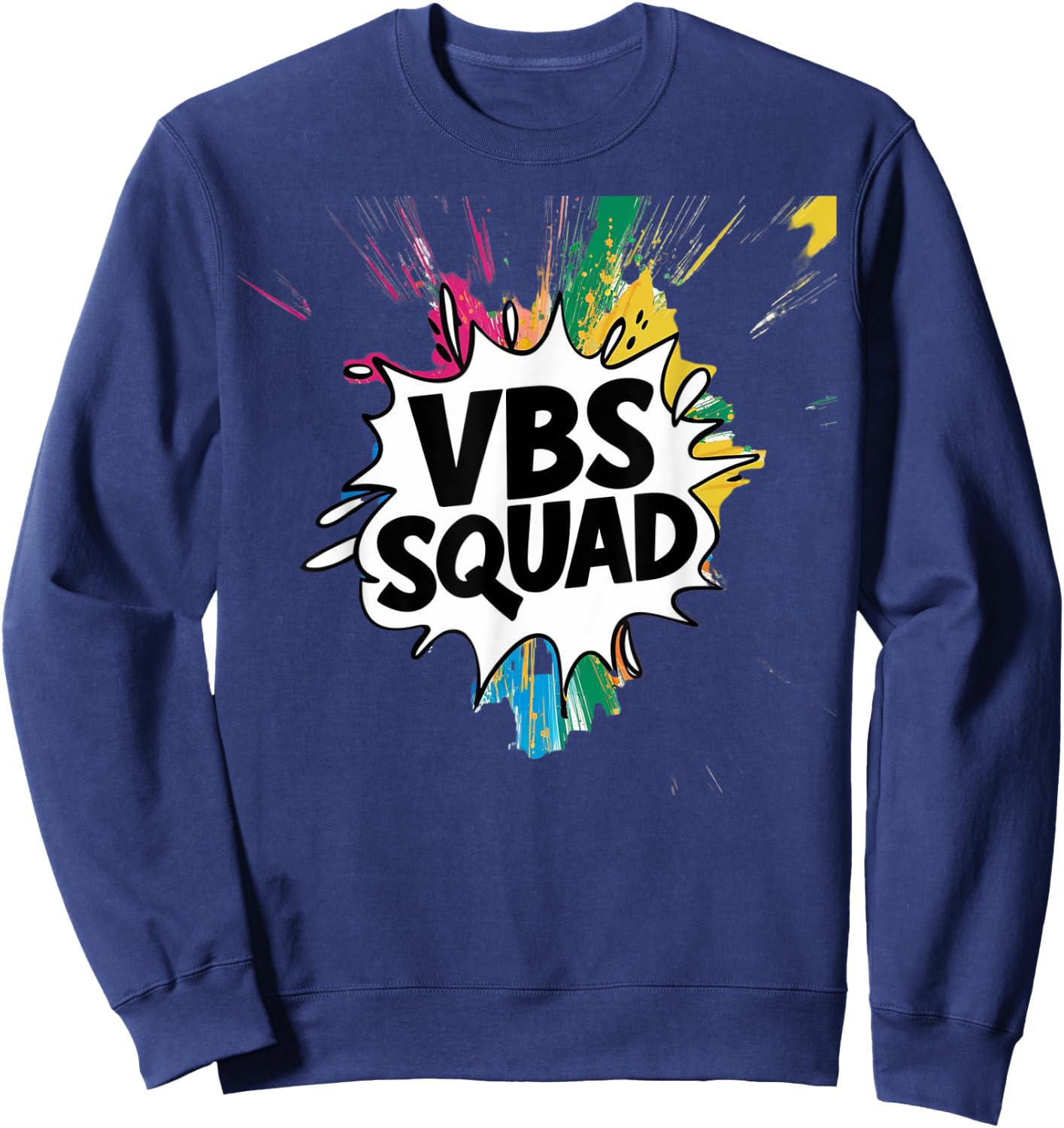 allcolorVBS Squad Vacation Bible School Summer Camp For Kids Sweatshirt - Sweatshirt | Navy