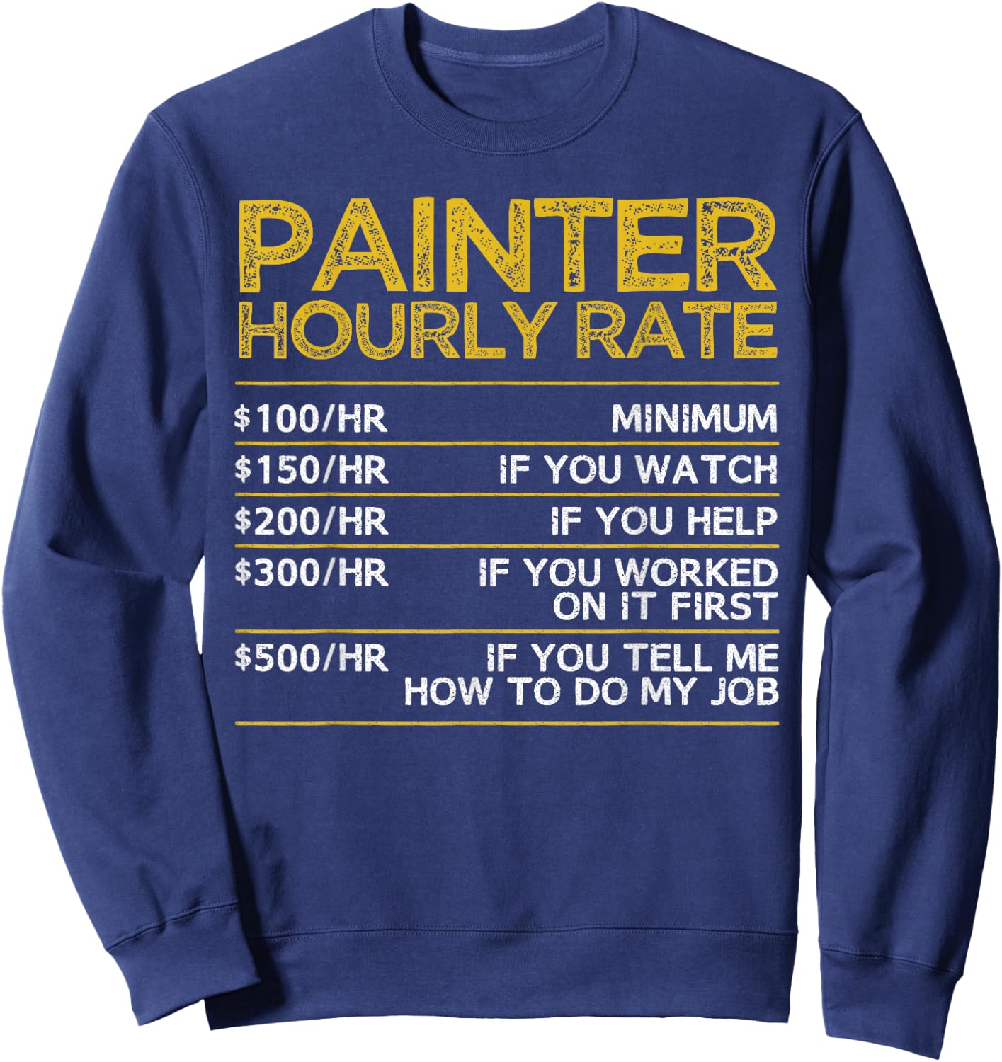 Cool Painter Art Women Painting Job House Painter Sweatshirt - Sweatshirt | Navy