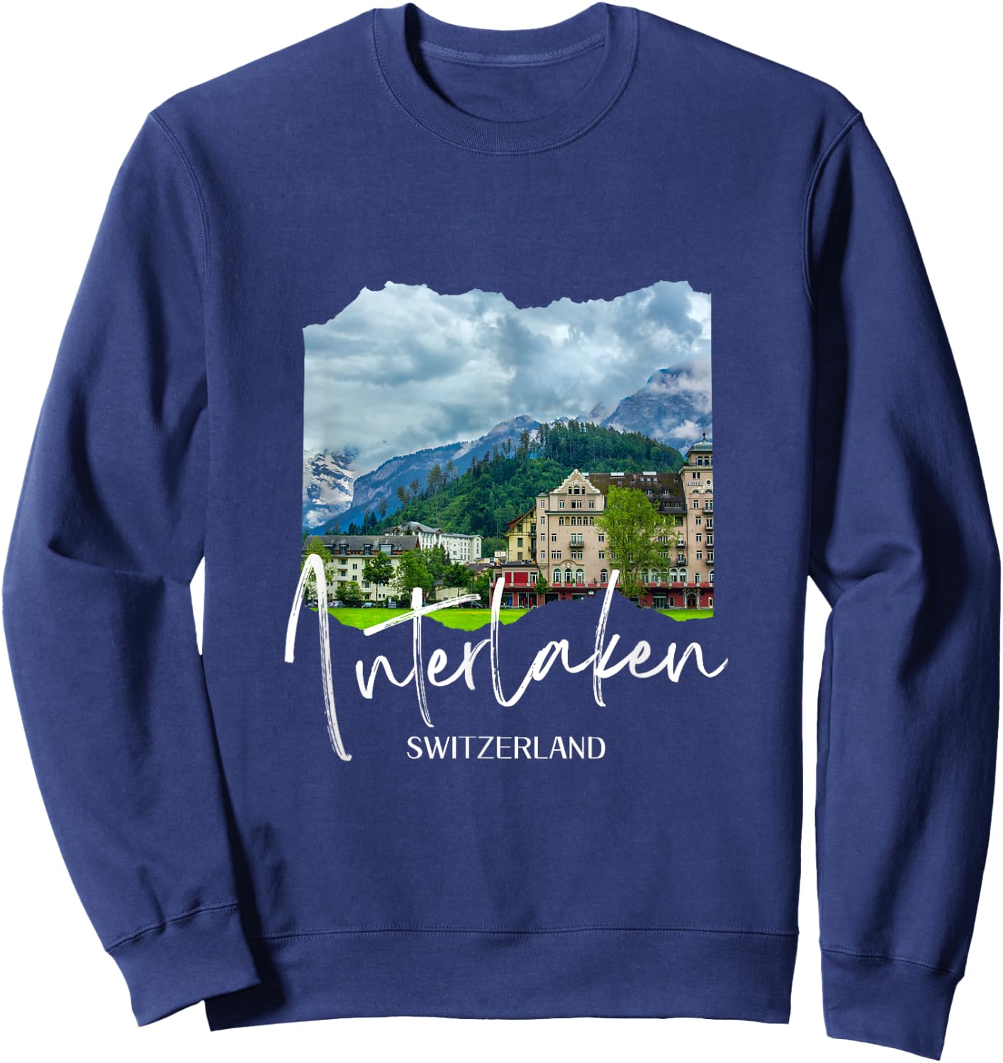 Switzerland Interlaken Sweatshirt - Sweatshirt | Navy