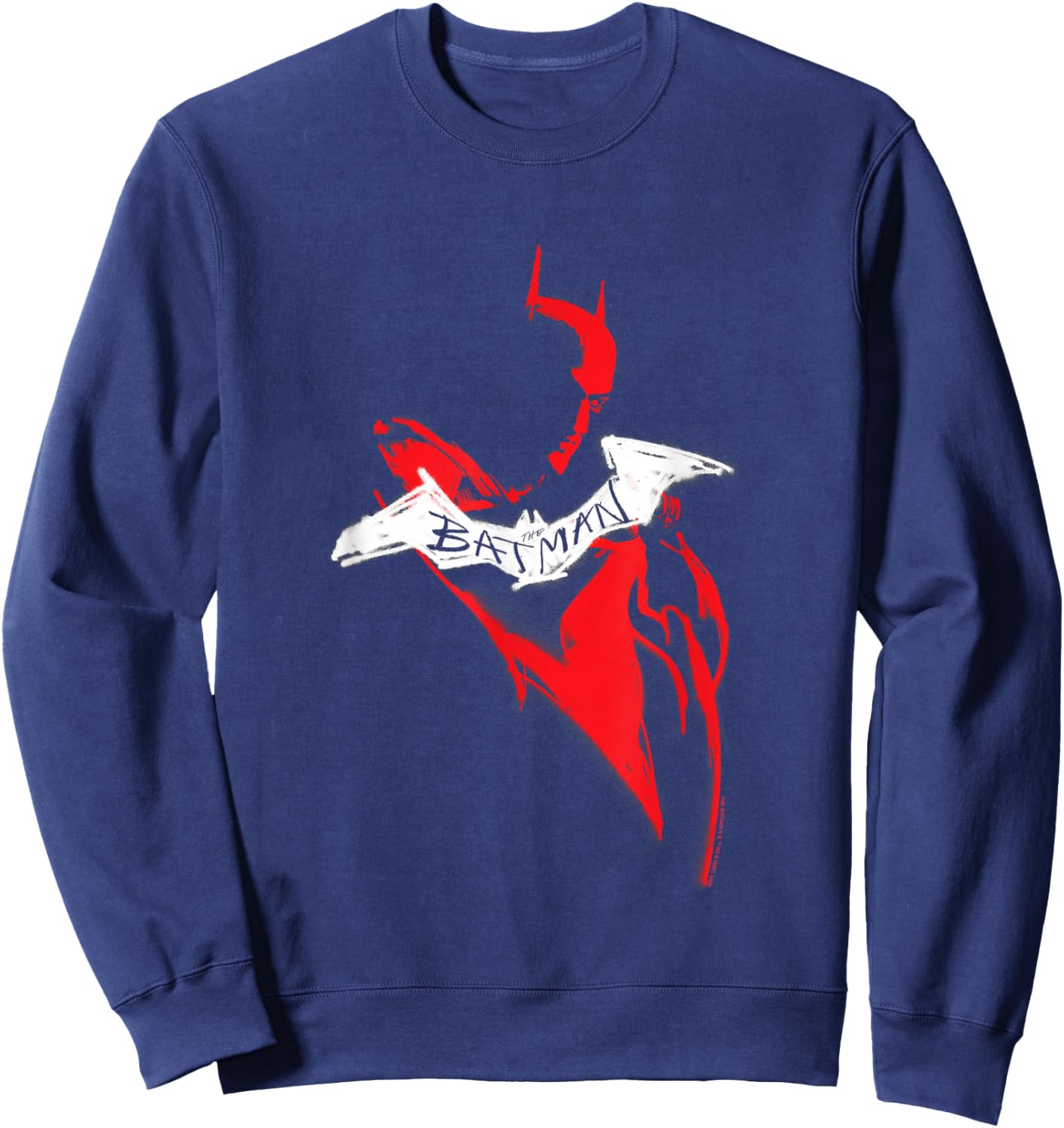 The Batman Hand Drawn Silhouette Sweatshirt - Sweatshirt | Navy