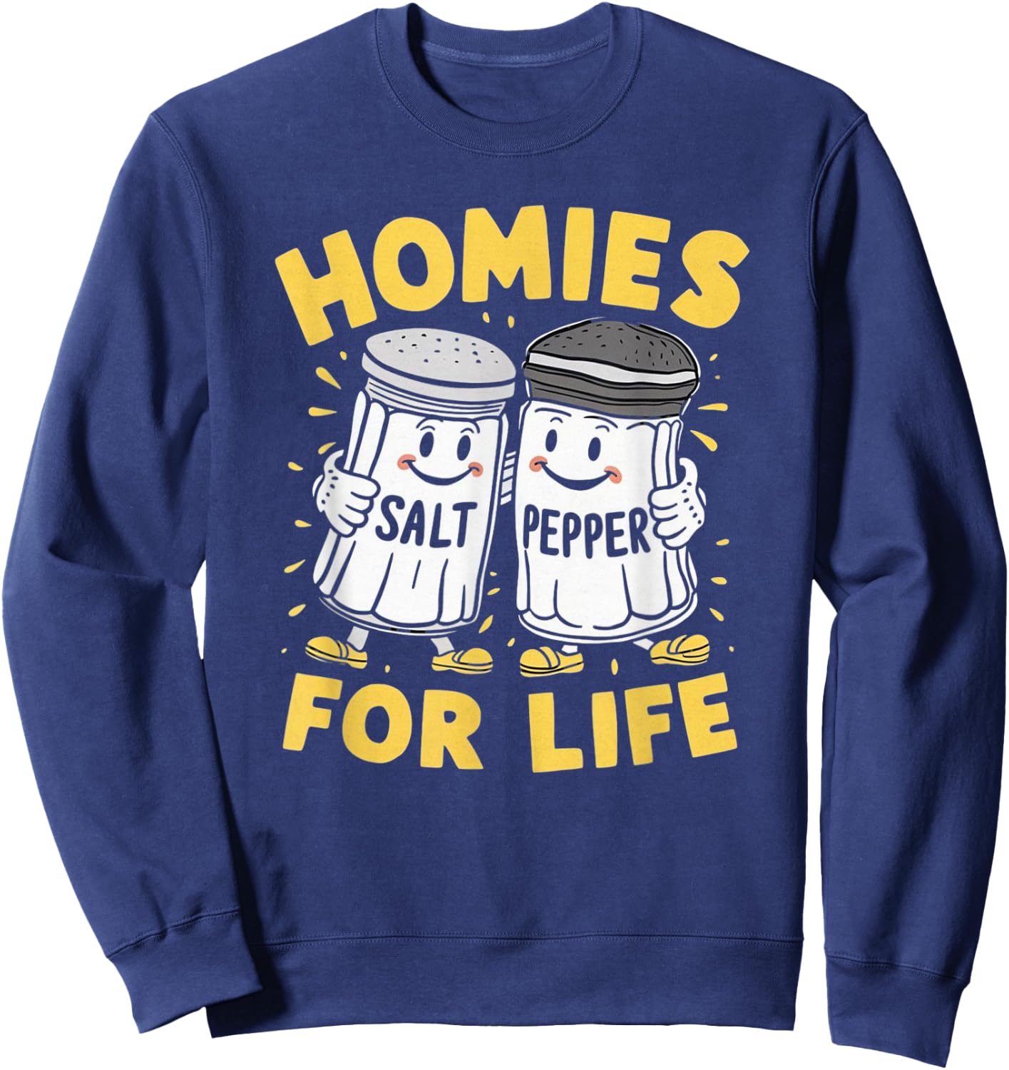 Homies For Life Salt And Pepper Sweatshirt - Sweatshirt | Navy