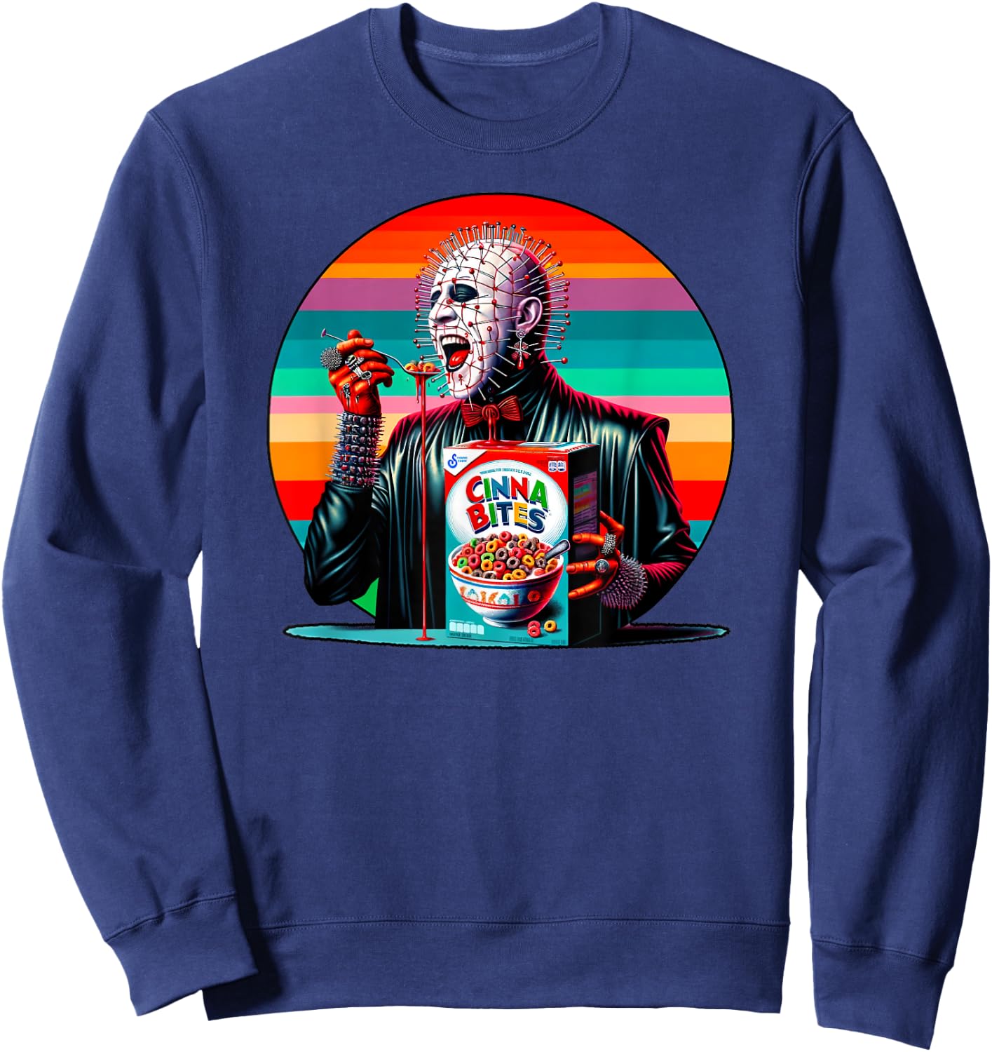 Vintage Horror Cereal Sweatshirt - Sweatshirt | Navy