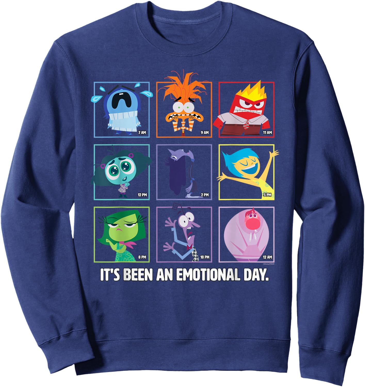 Disney and Pixar’s Inside Out 2 Emotions an Emotional Day Sweatshirt - Sweatshirt | Navy