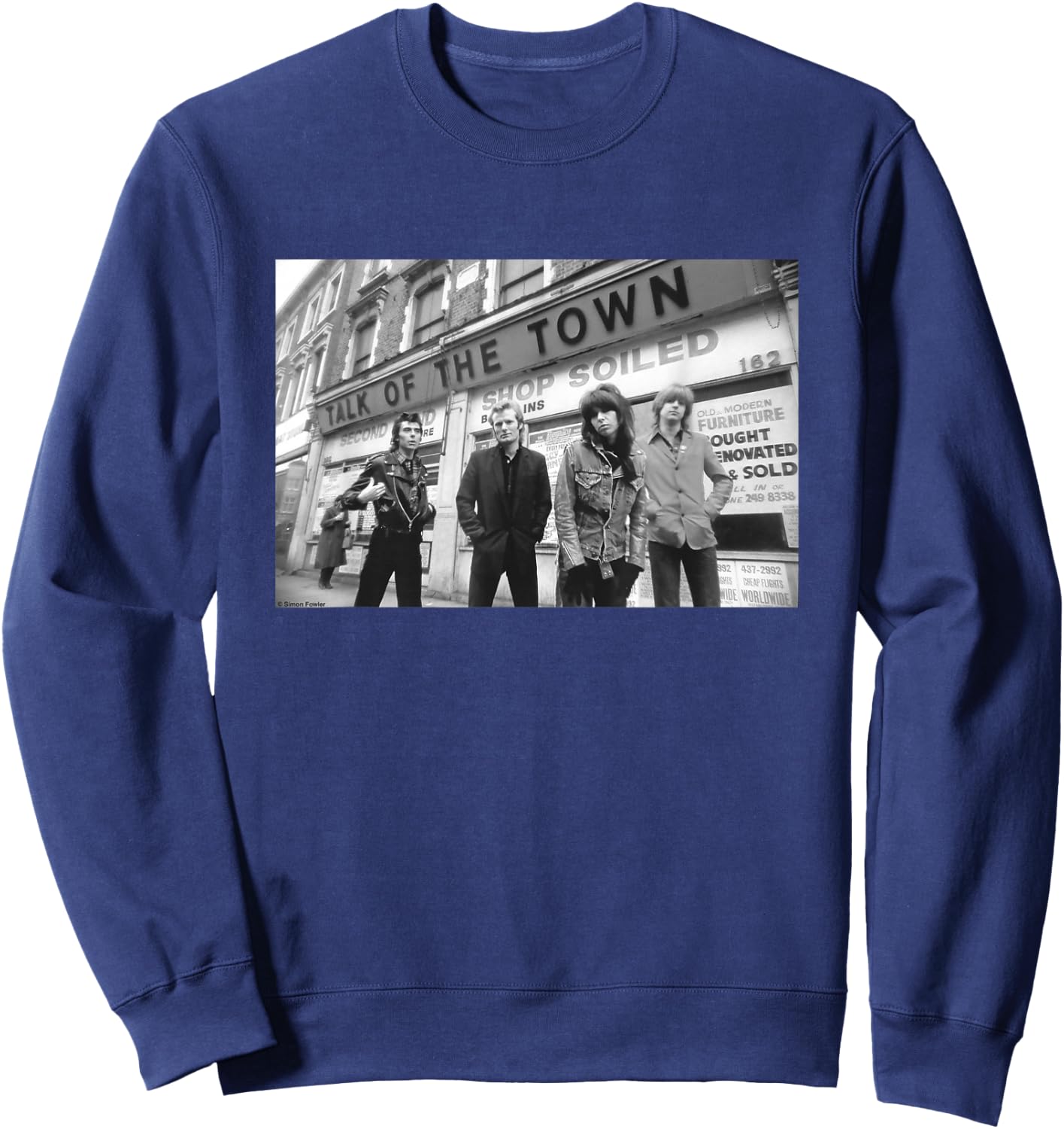 The Pretenders Talk Of The Town Photo By Simon Fowler Sweatshirt - Sweatshirt | Navy