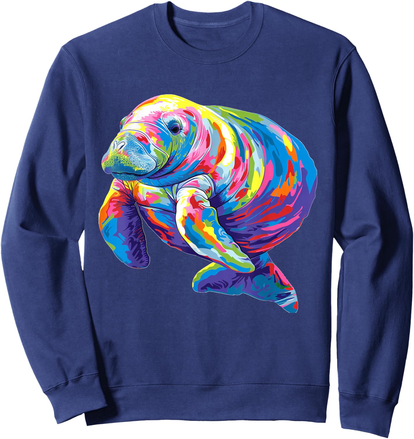 Cool multicolor Manatee Costume for Boys and Girls Sweatshirt - Sweatshirt | Navy