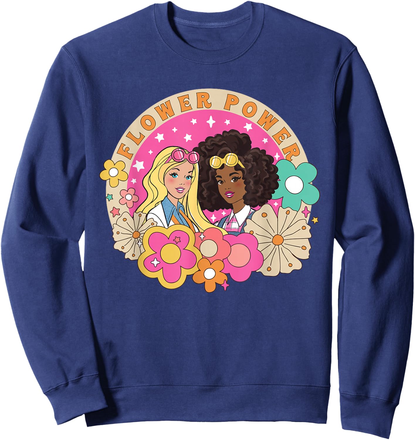 Barbie - Summer Flower Power Sweatshirt - Sweatshirt | Navy