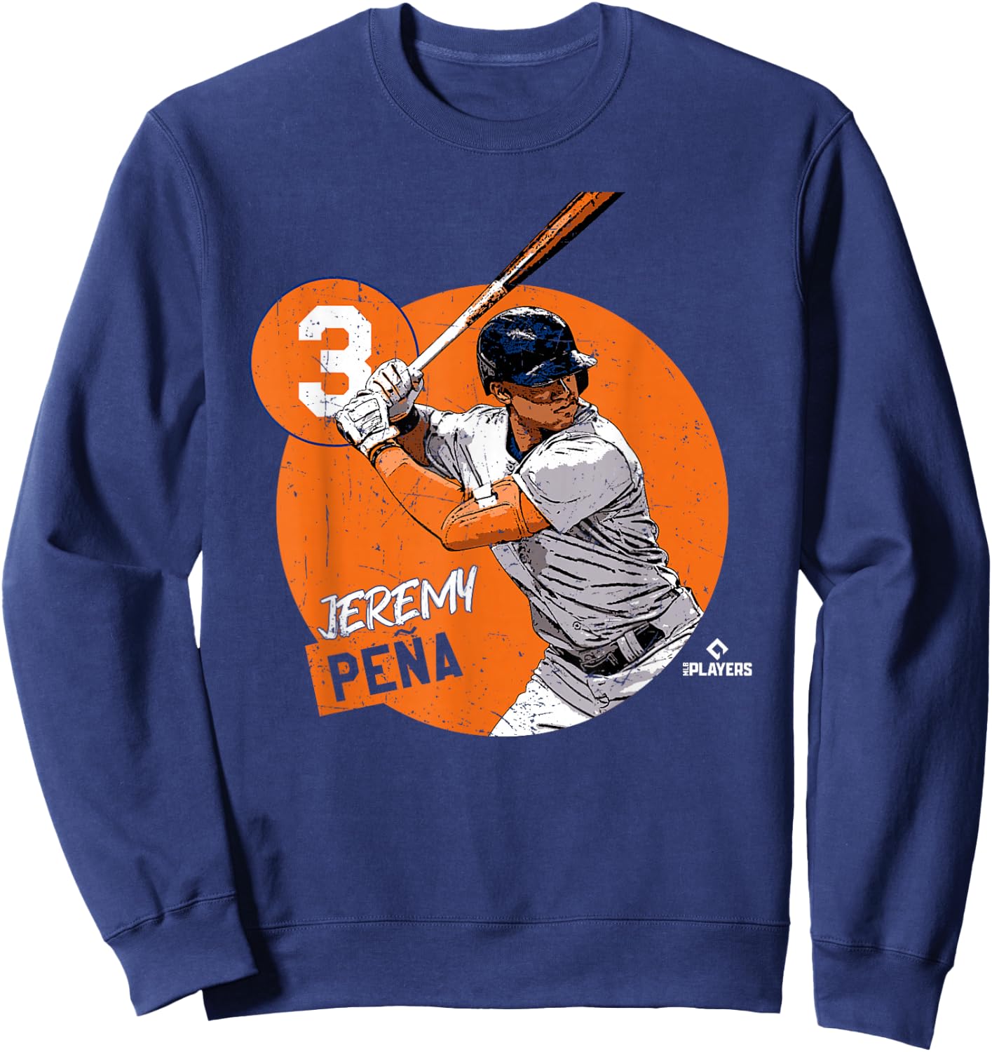 Jeremy Peña | Houston Baseball MLB Players | MLBJPEN4020-S Sweatshirt - Sweatshirt | Navy