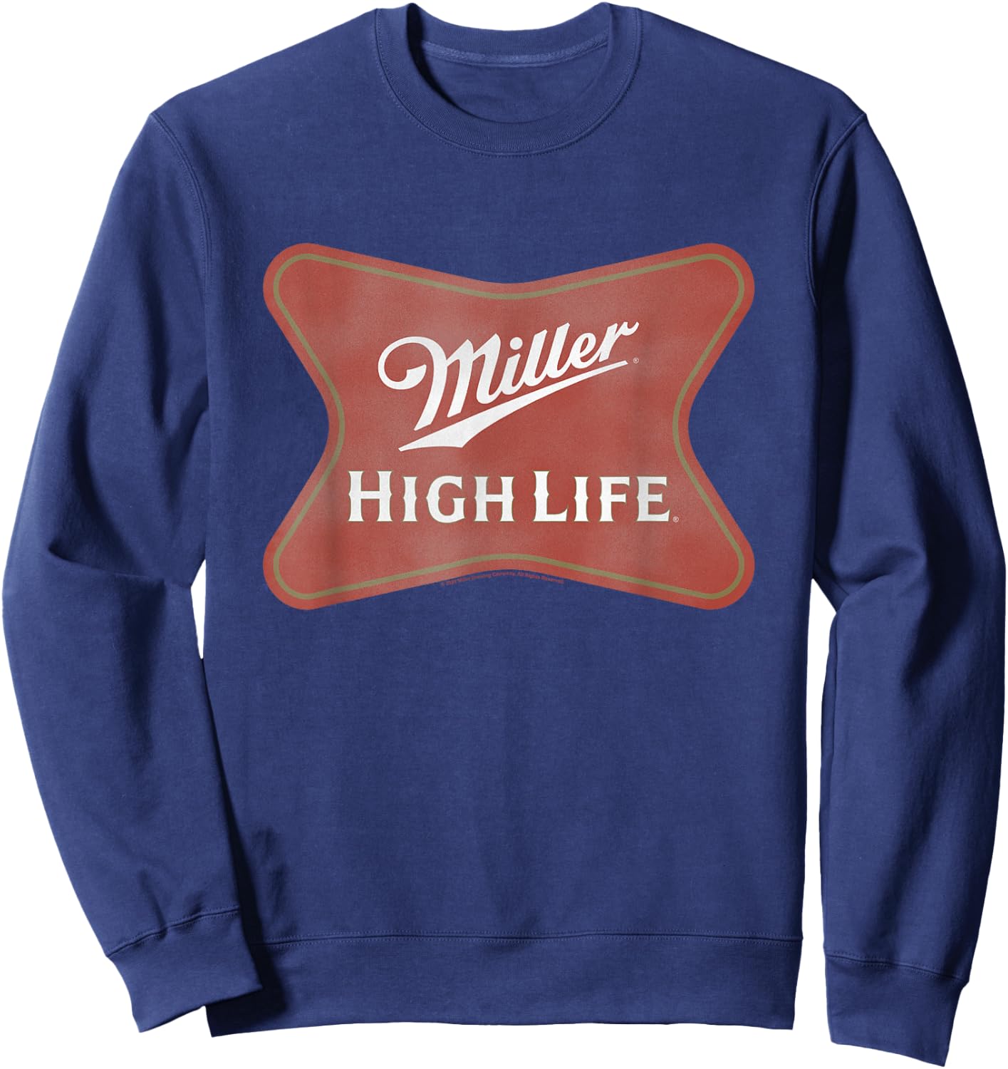 Miller High Life Faded Vintage Classic Logo Sweatshirt - Sweatshirt | Navy