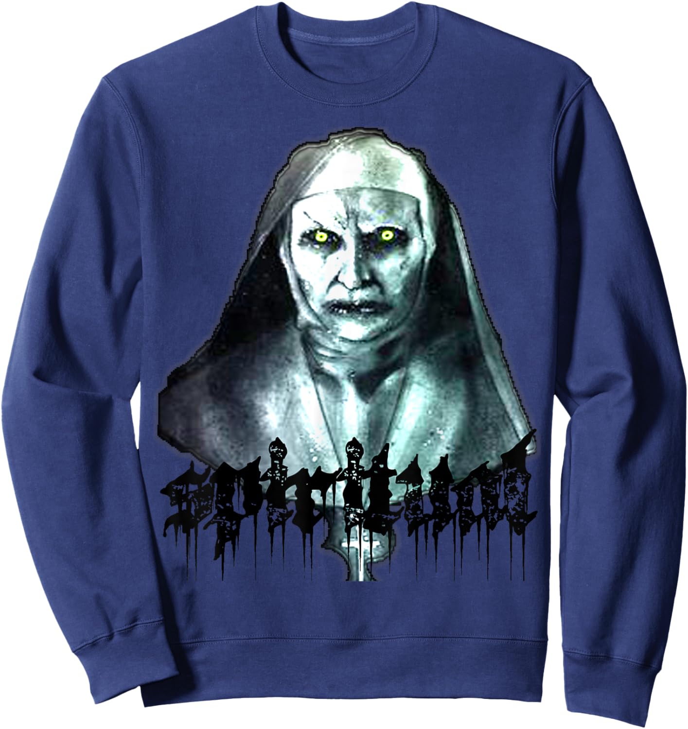 Zombie Nun demon "spiritual" Sweatshirt - Sweatshirt | Navy
