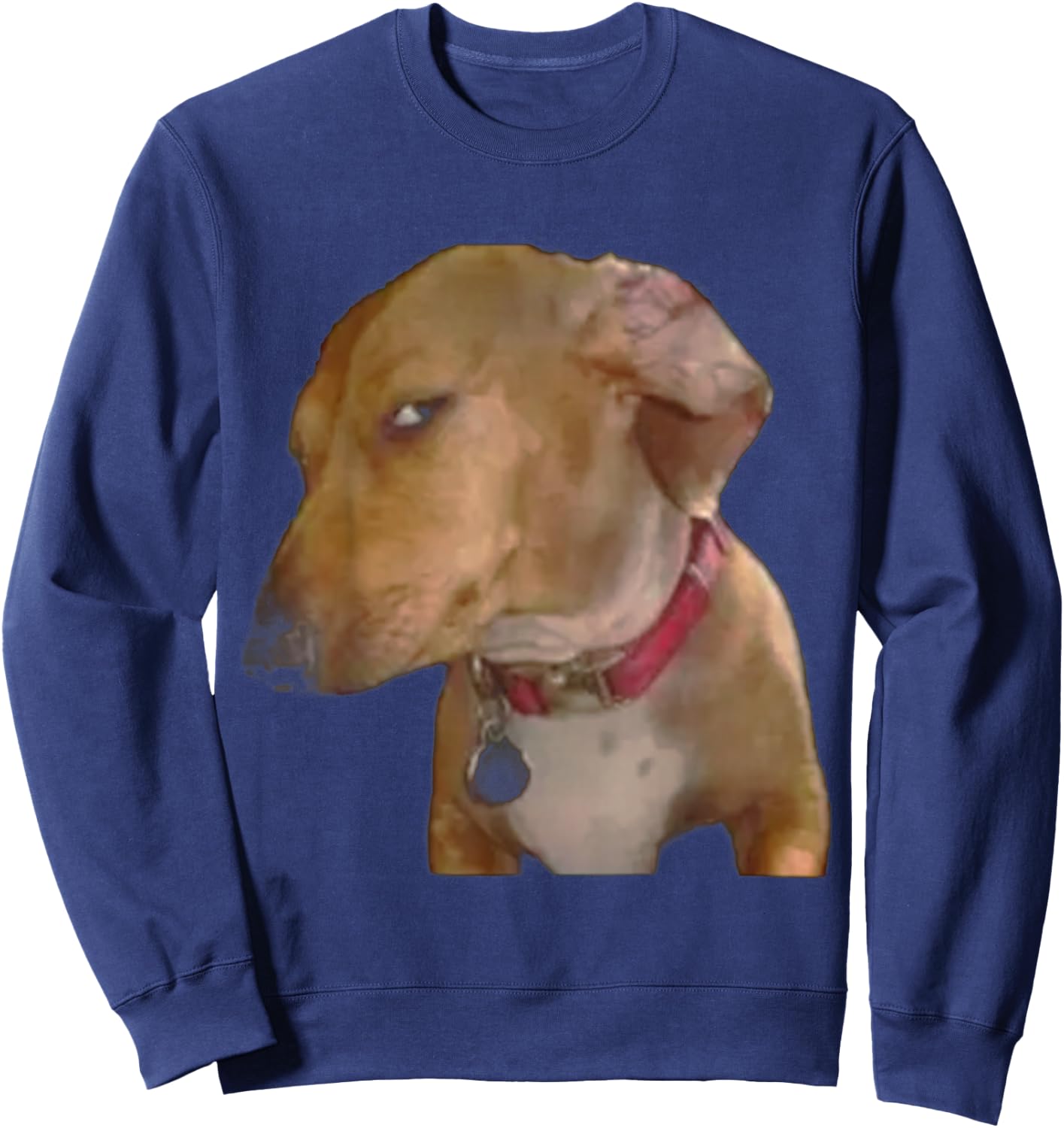Bombastic Side Eye Funny Dog Sweatshirt - Sweatshirt | Navy