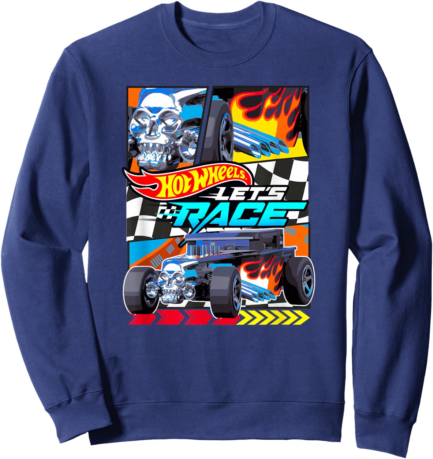 Hot Wheels Let's Race - Bone Shaker Sweatshirt - Sweatshirt | Navy