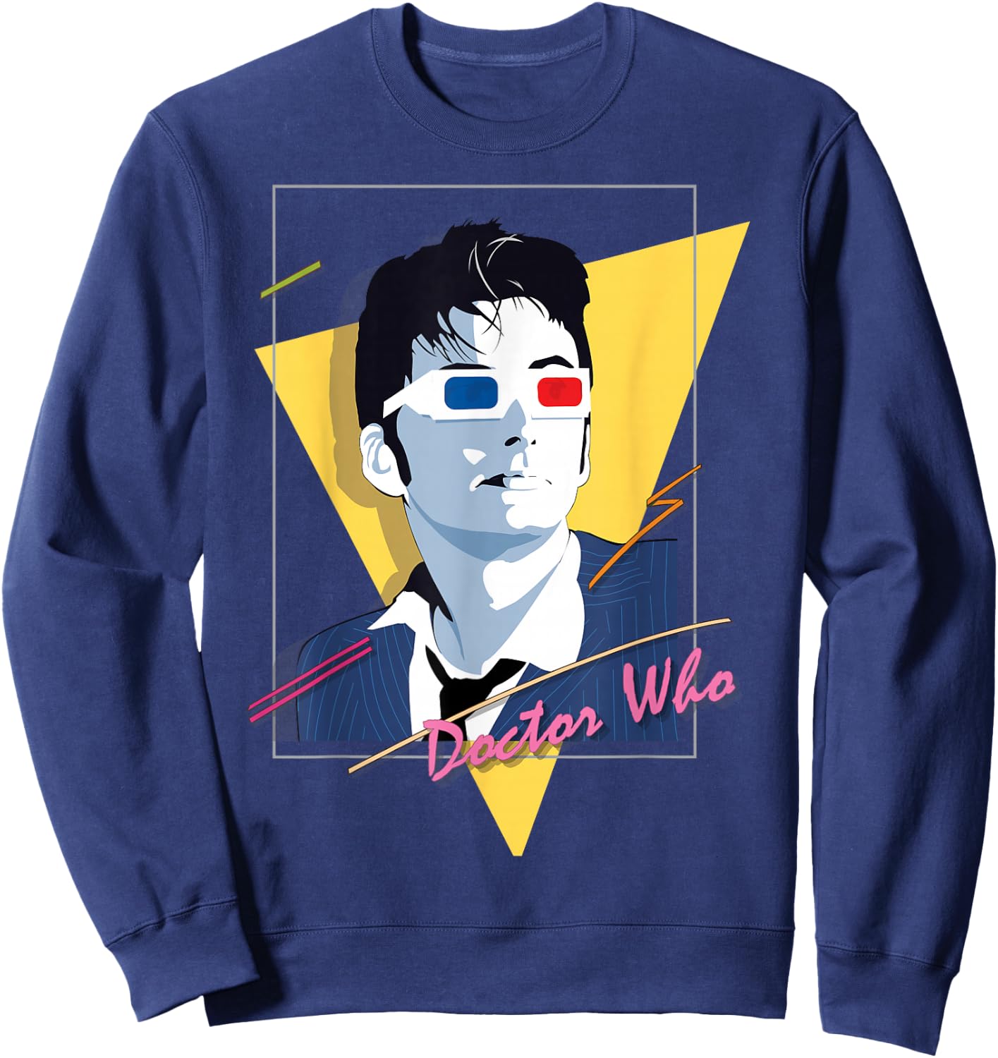 80s Tenant Retro Time Traveller Sci-Fi Fan Sweatshirt - Sweatshirt | Navy