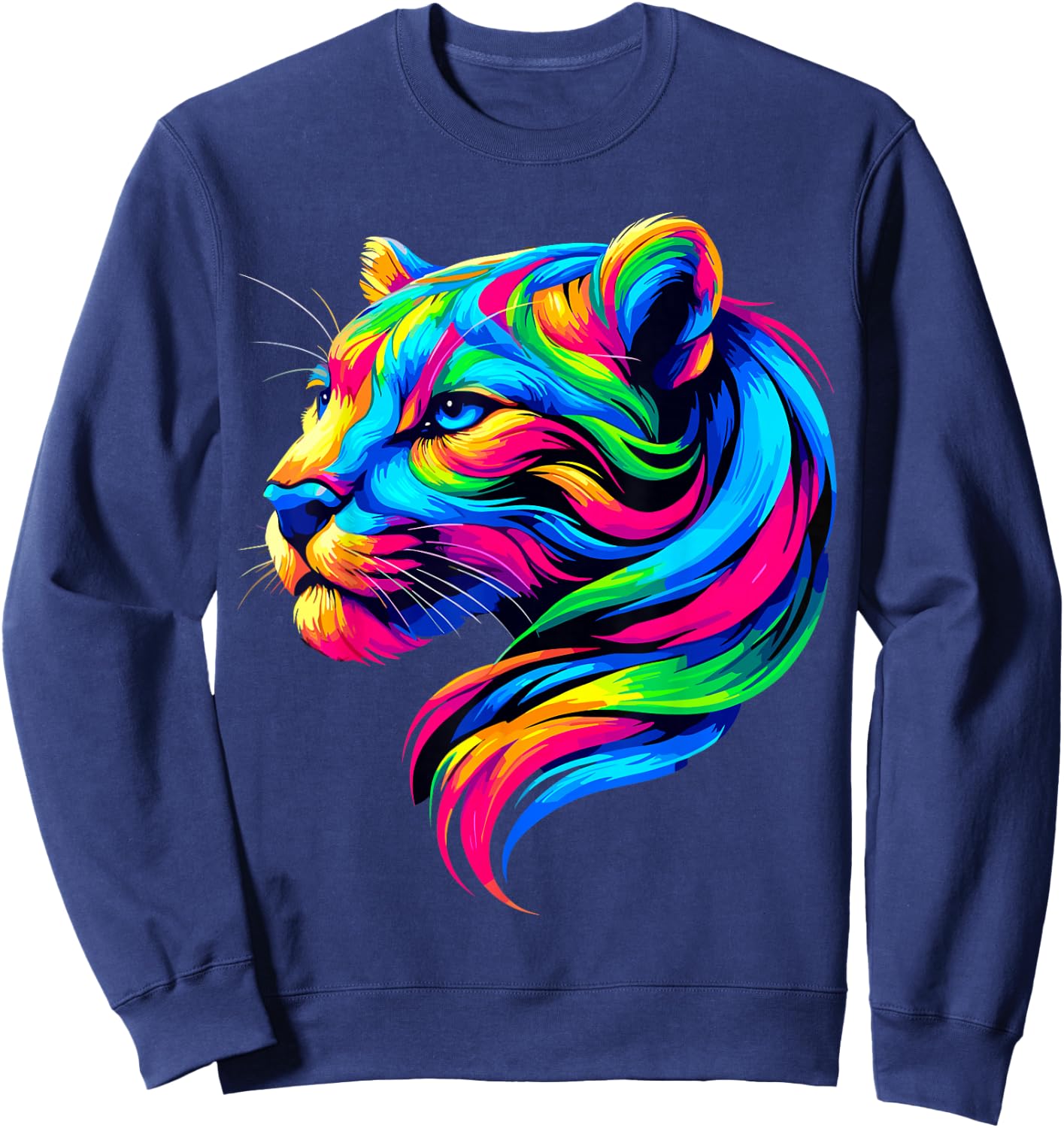 Colorful Puma , Small, Black Sweatshirt - Sweatshirt | Navy
