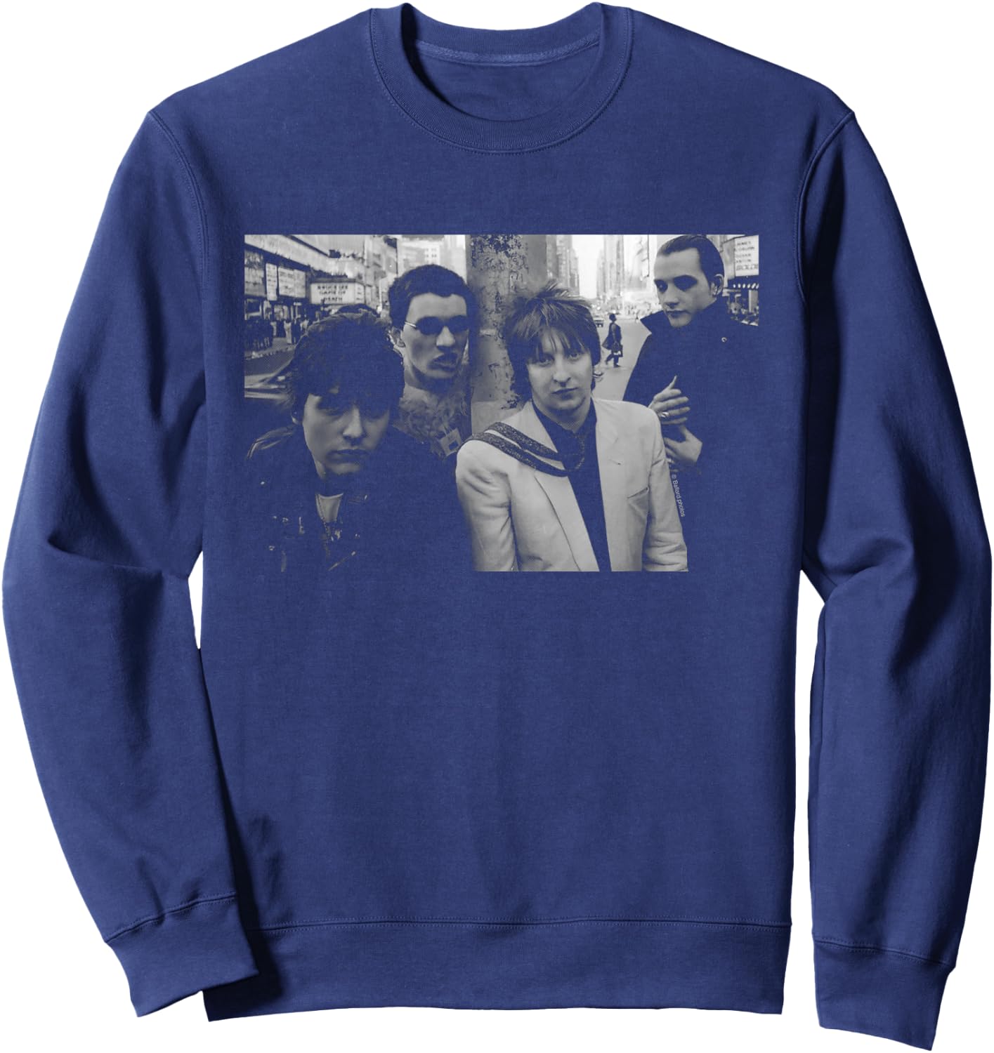 The Damned New York 1979 Photo Shoot By Allan Ballard Sweatshirt - Sweatshirt | Navy