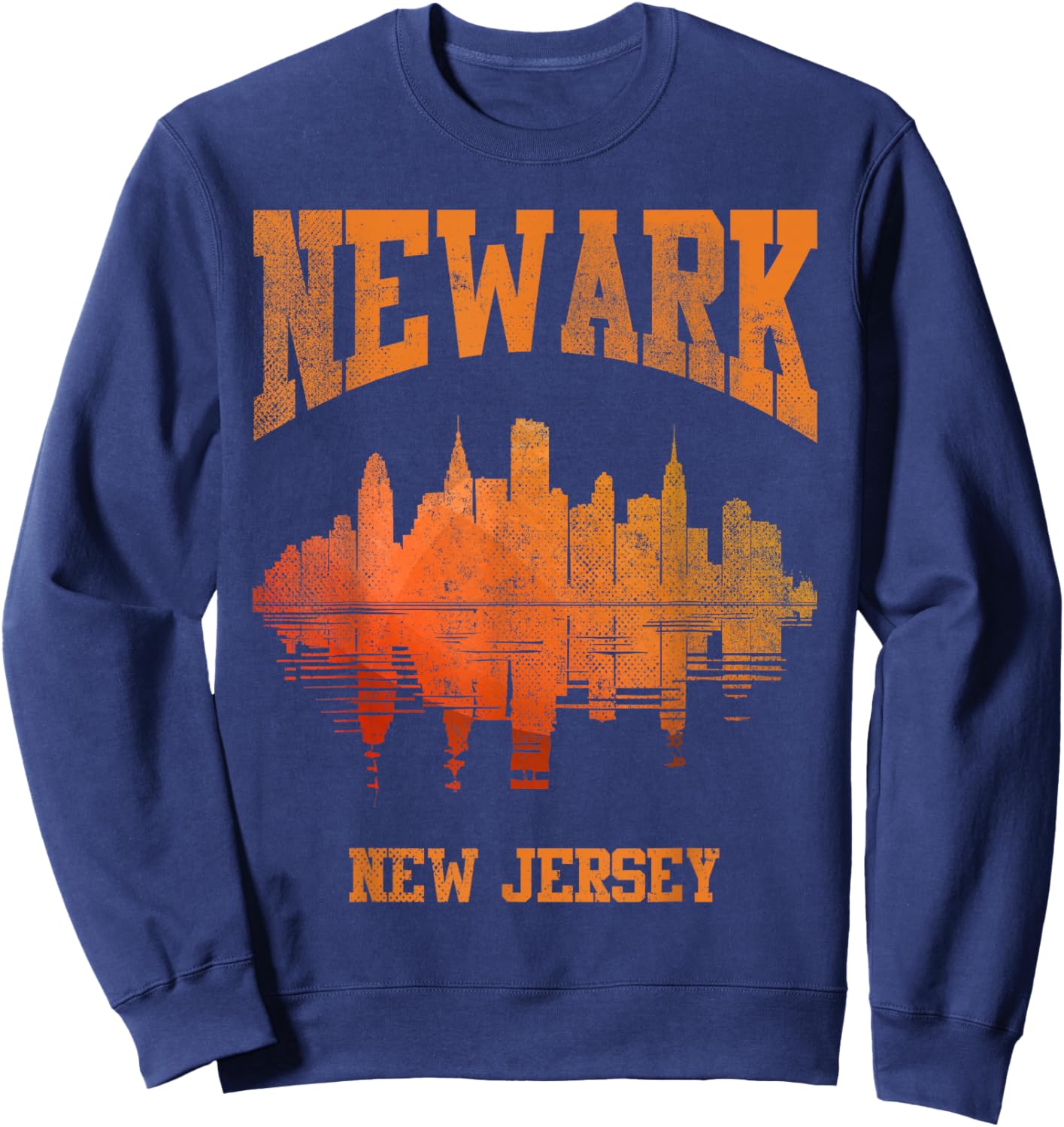 Newark New Jersey NJ | Skyline Sweatshirt - Sweatshirt | Navy