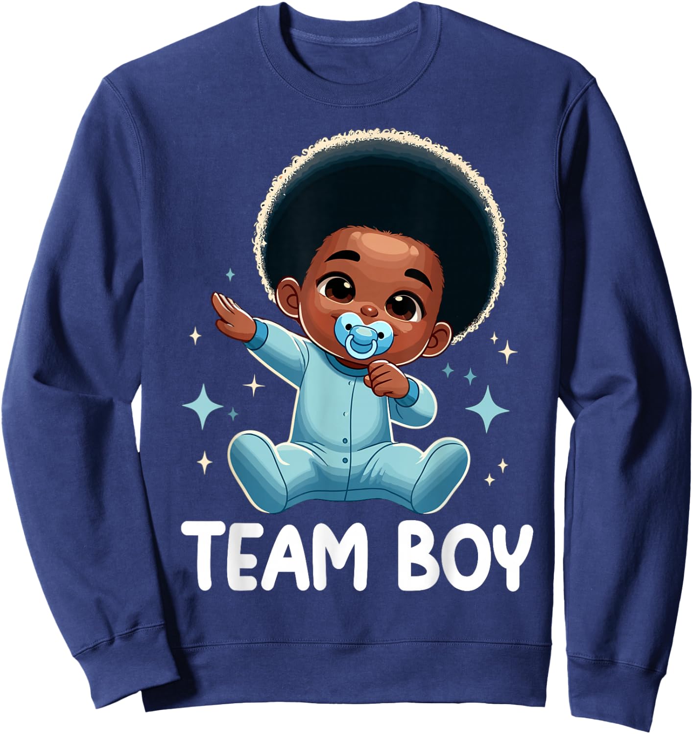 Team Boy Baby Announcement Gender Reveal Party Sweatshirt - Sweatshirt | Navy
