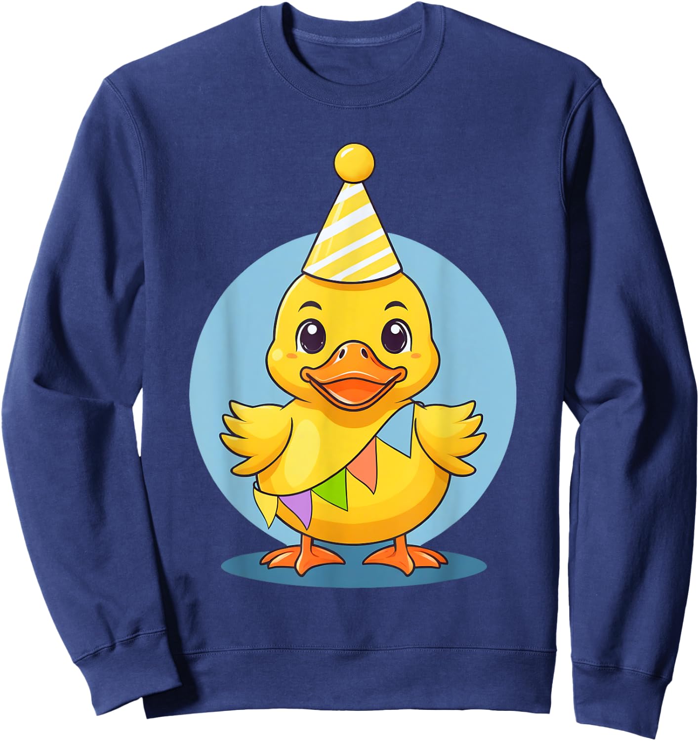 Cute Birthday Duck Girls Boys Kid Toddler Rubber Duck Lovers Sweatshirt - Sweatshirt | Navy