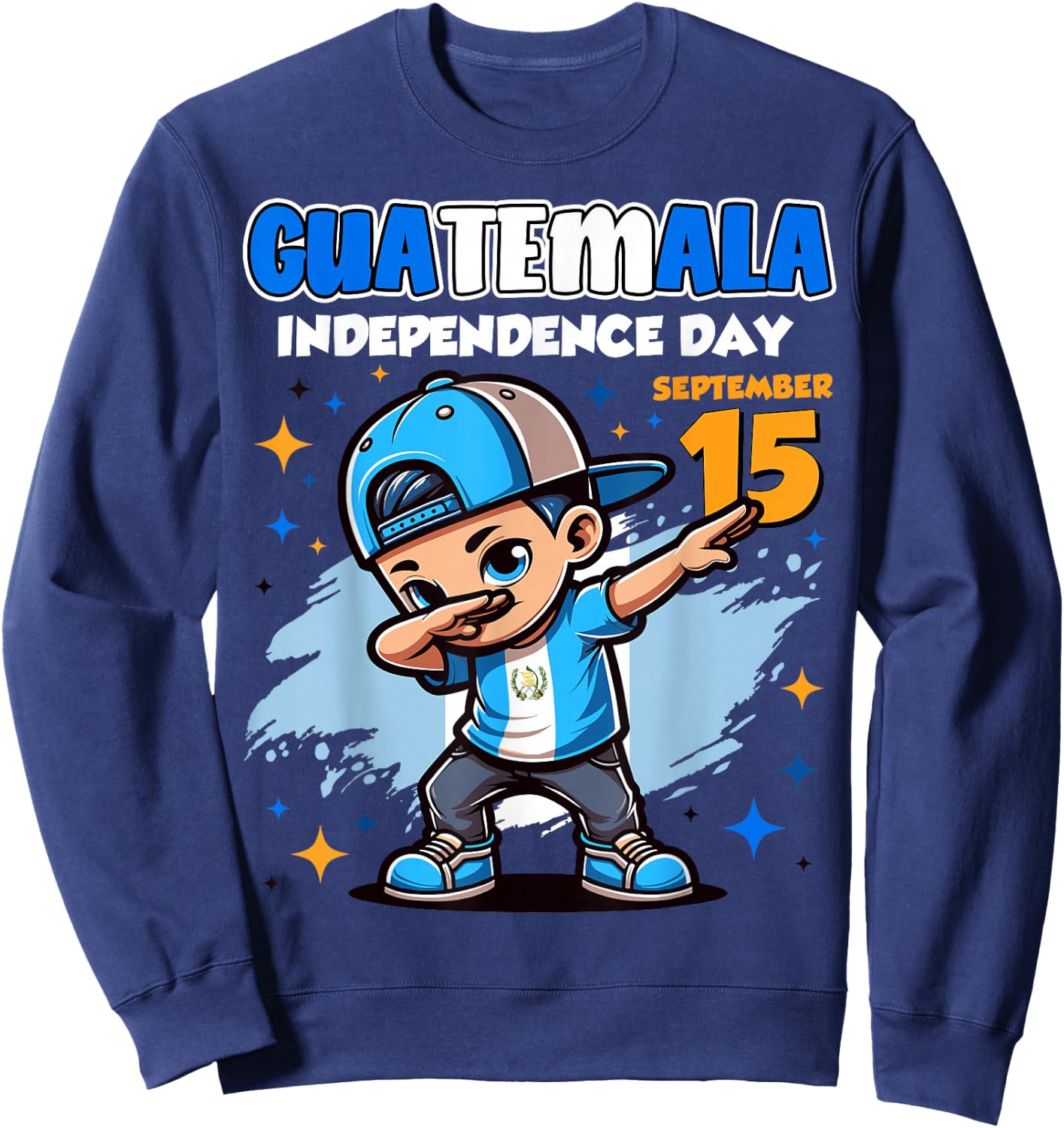 Guatemala Independence Day September 15 Celebration boys Sweatshirt - Sweatshirt | Navy