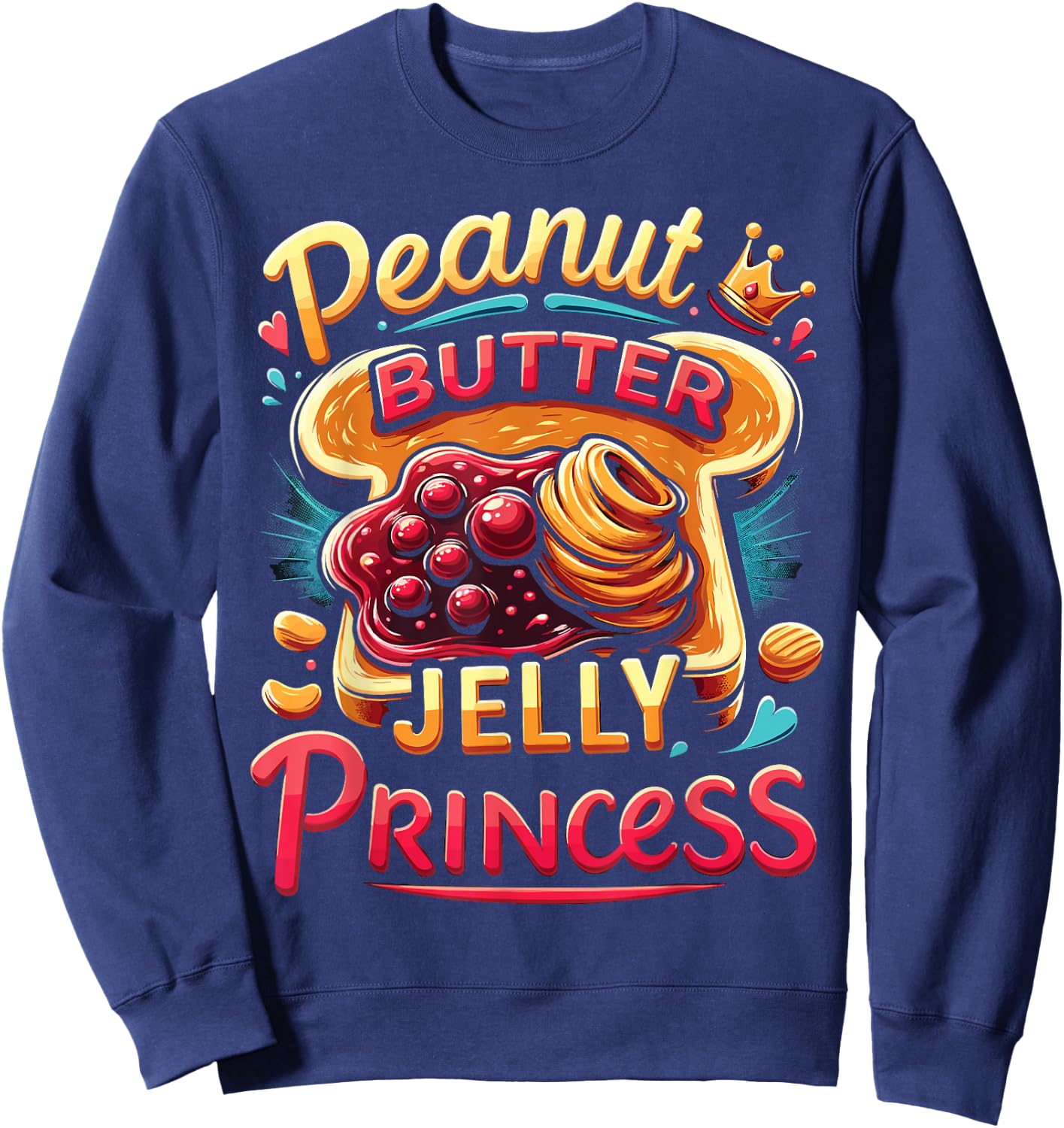 Peanut Butter Jelly Princess Sweatshirt - Sweatshirt | Navy