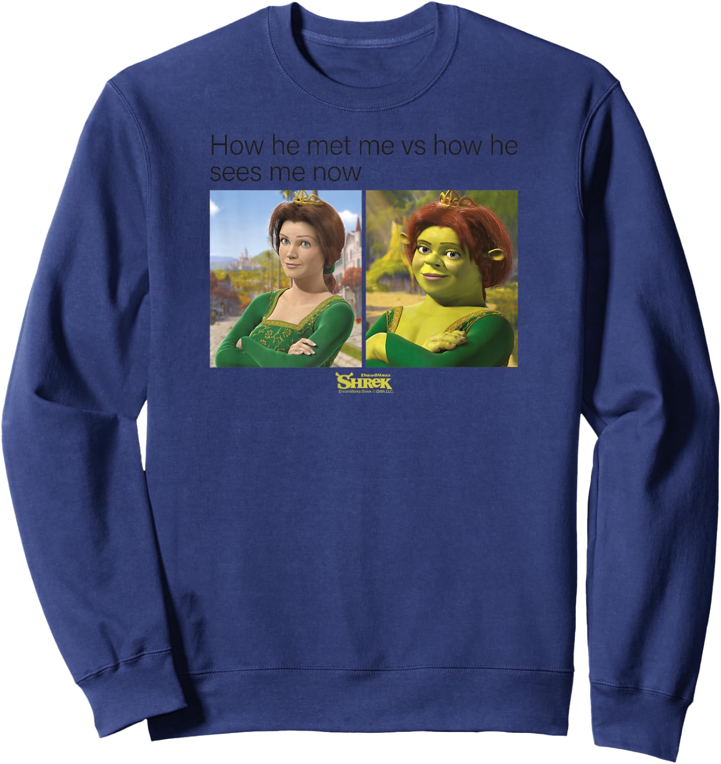 Shrek Princess Fiona Meme Sweatshirt - Sweatshirt | Navy
