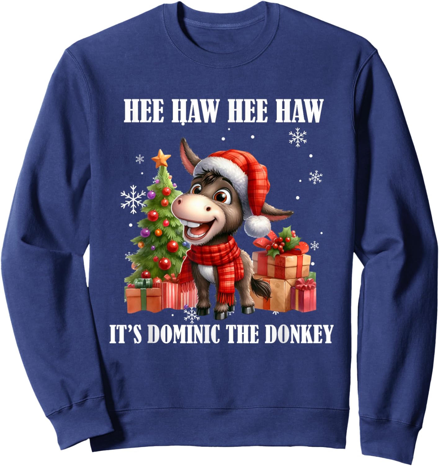 Funny Christmas Italian Christmas Donkey Dominic The Donkey Sweatshirt - Sweatshirt | Navy