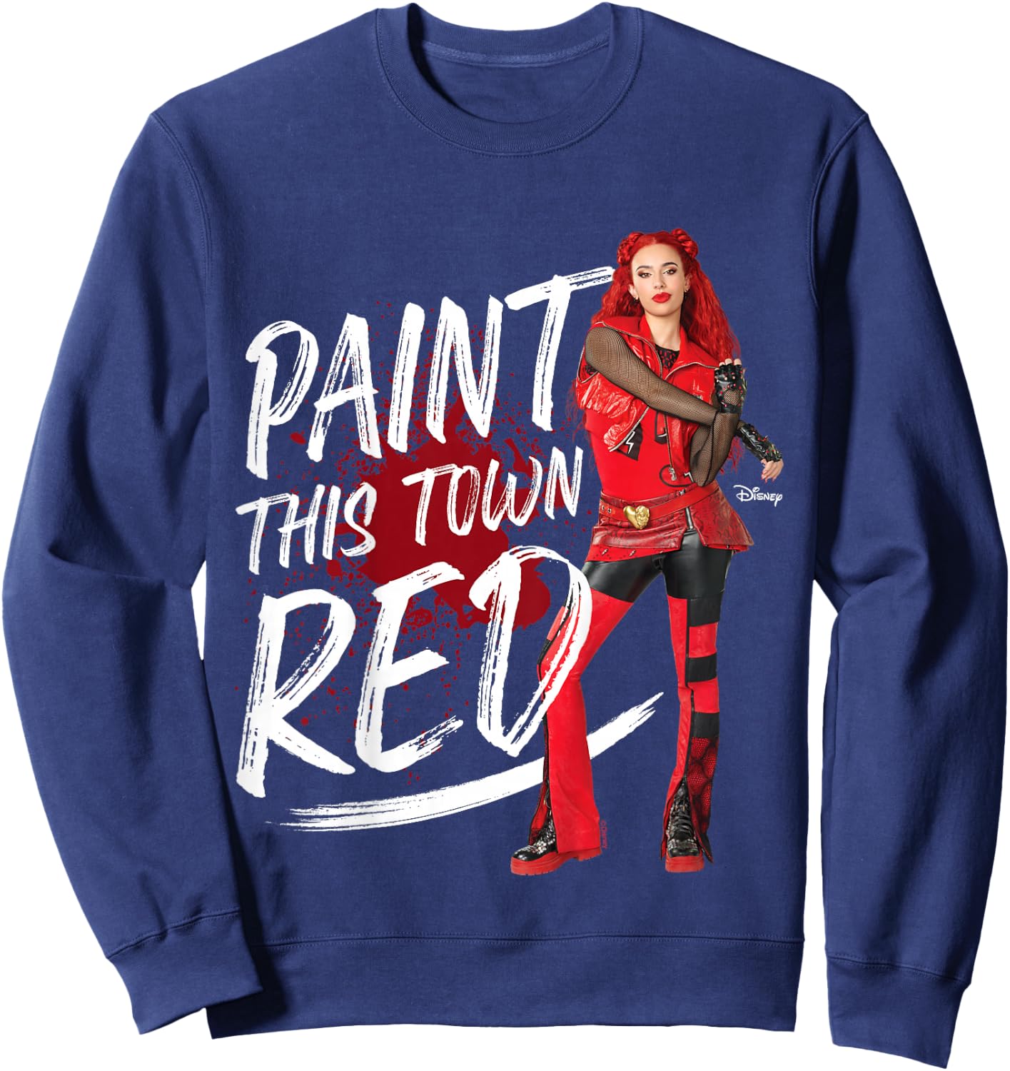 Kids Descendants 4 - The Rise of Red Paint This Town Sweatshirt - Sweatshirt | Navy