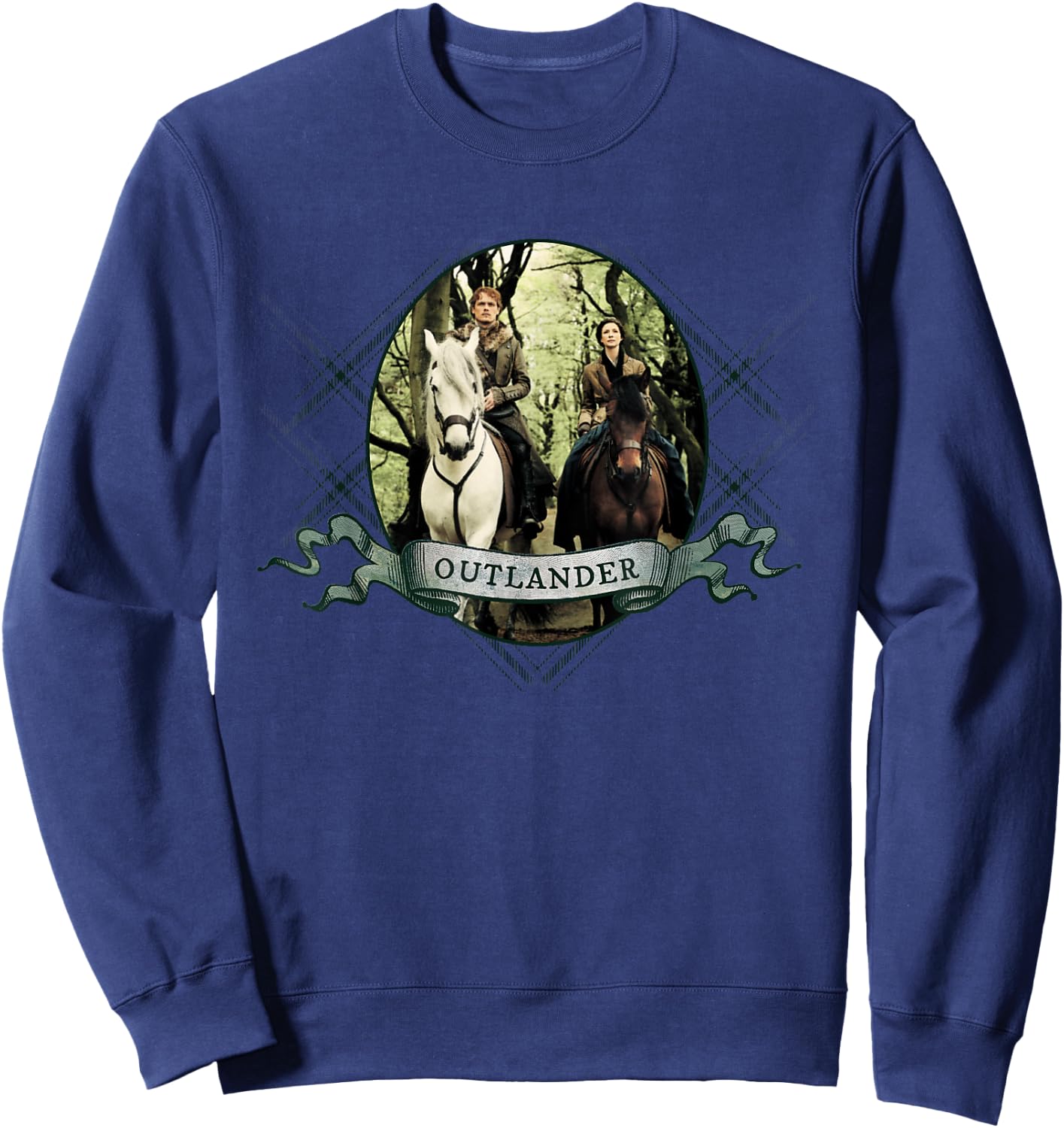 Outlander Banner with Horses Sweatshirt - Sweatshirt | Navy