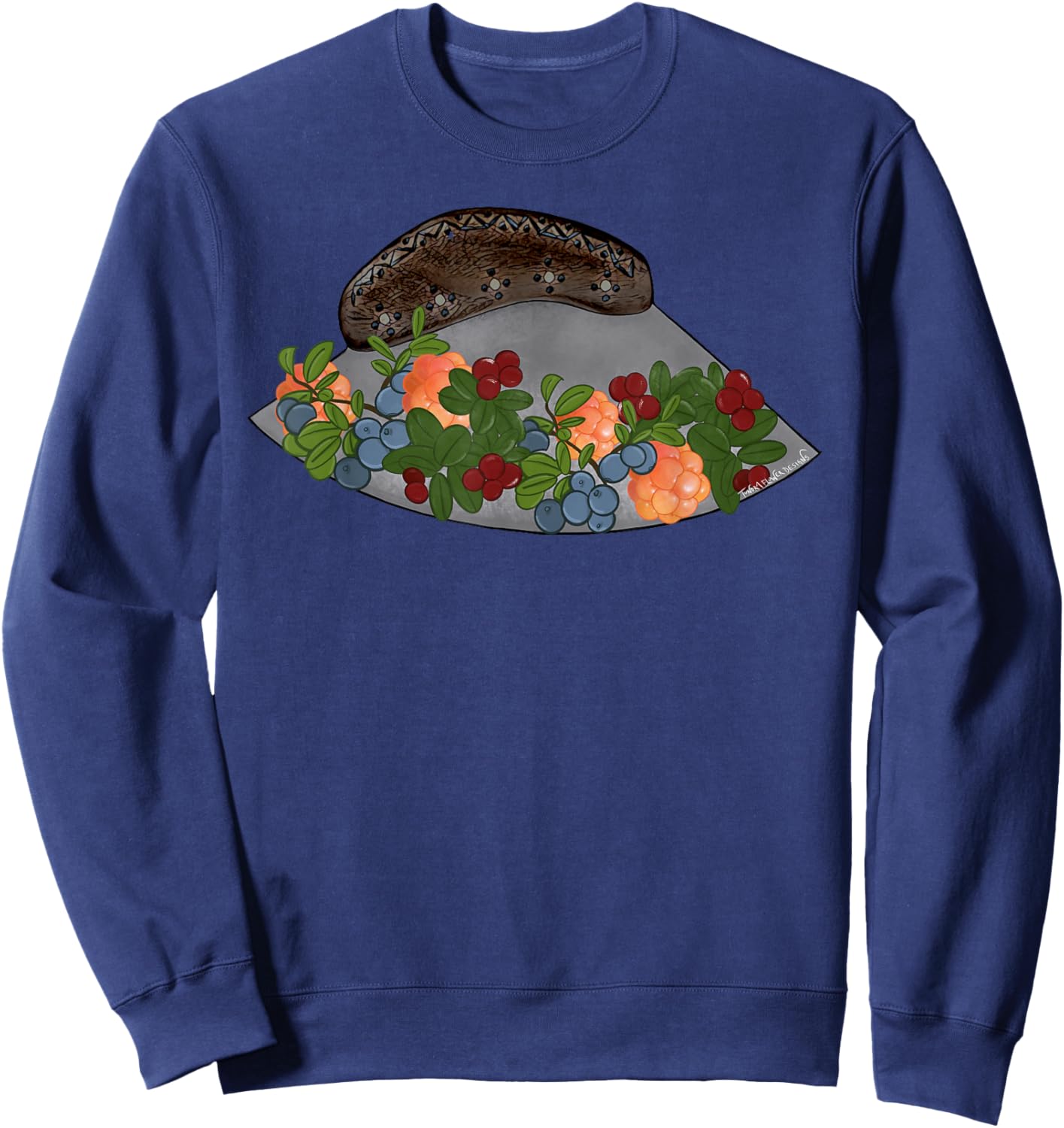 Tundra berries Sweatshirt - Sweatshirt | Navy