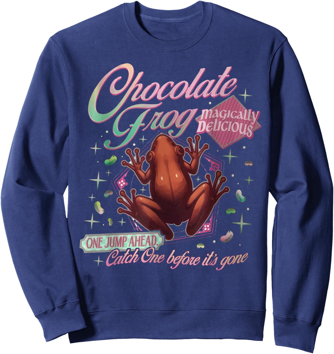 Wizard Chocolate Frog Magic Candy Sweatshirt - Sweatshirt | Navy