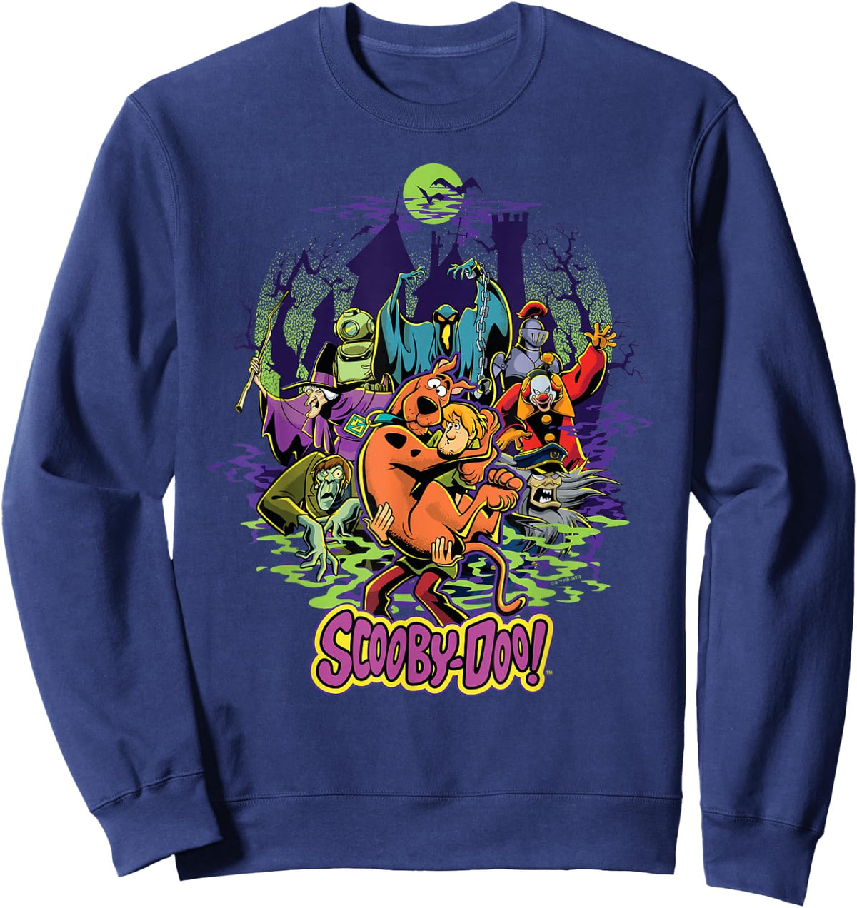 Scooby-Doo and Shaggy Chased by Monsters Sweatshirt - Sweatshirt | Navy