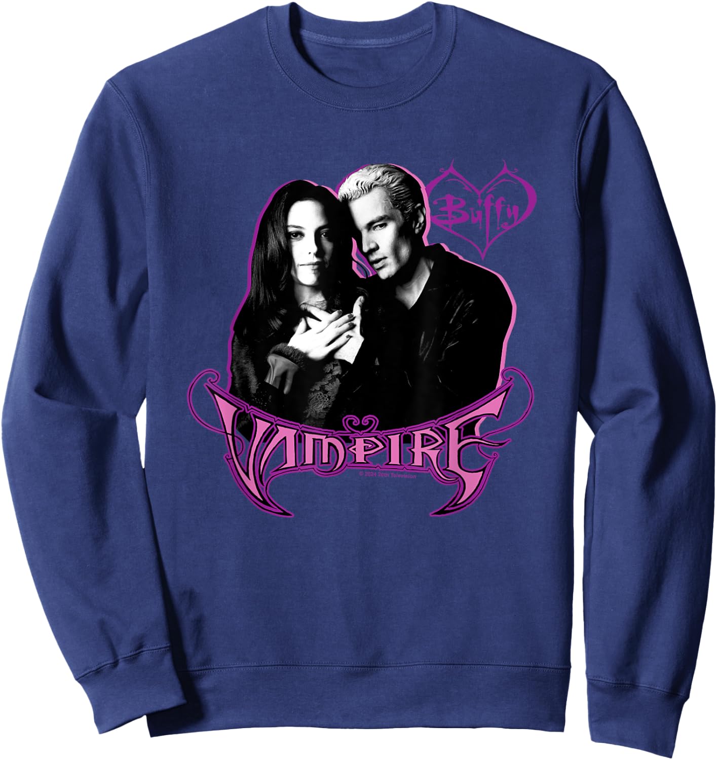 Buffy The Vampire Slayer Spike & Drusilla Nouveau Portrait Sweatshirt - Sweatshirt | Navy
