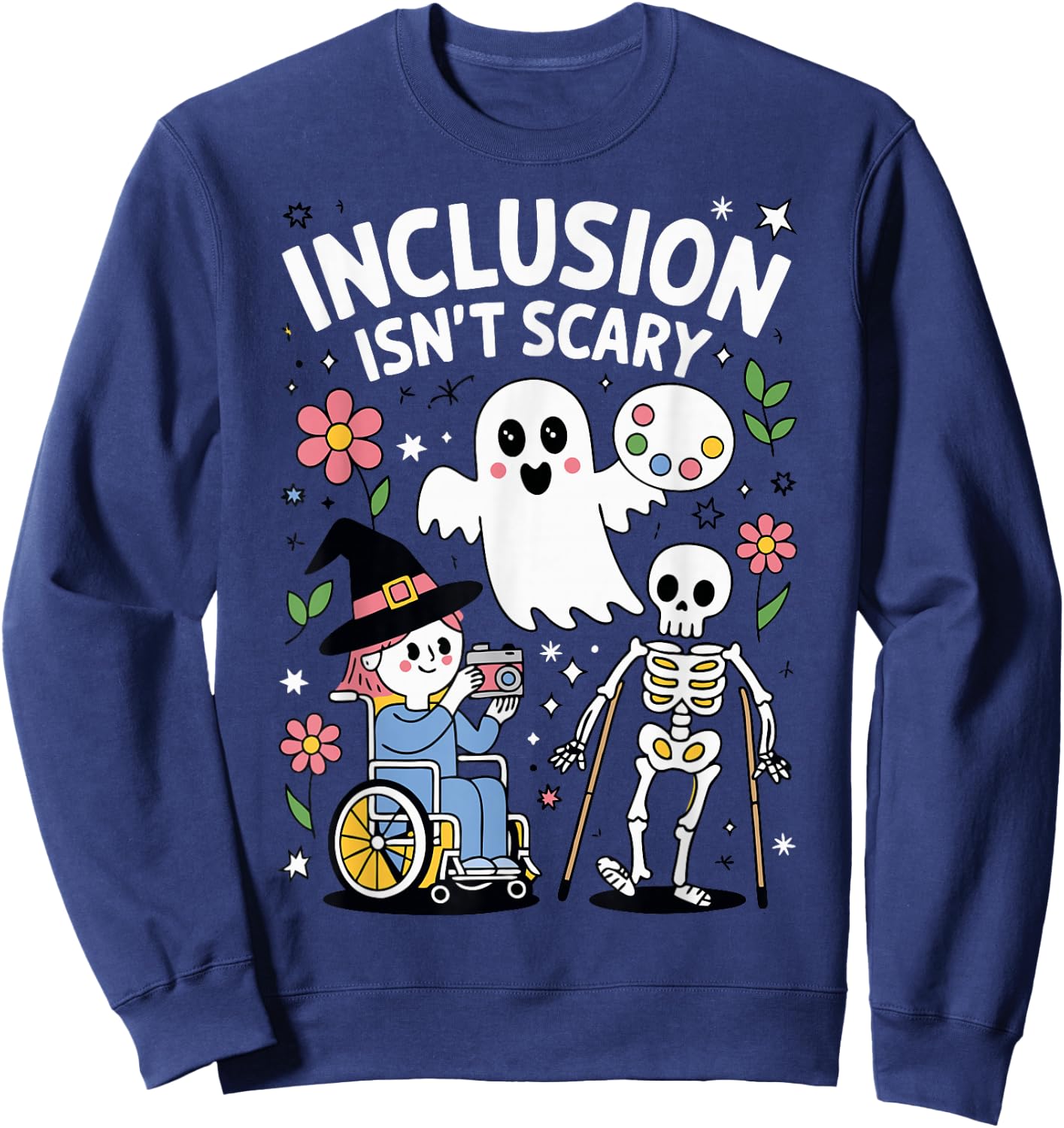 Inclusion Isn't Scary Sweatshirt - Sweatshirt | Navy
